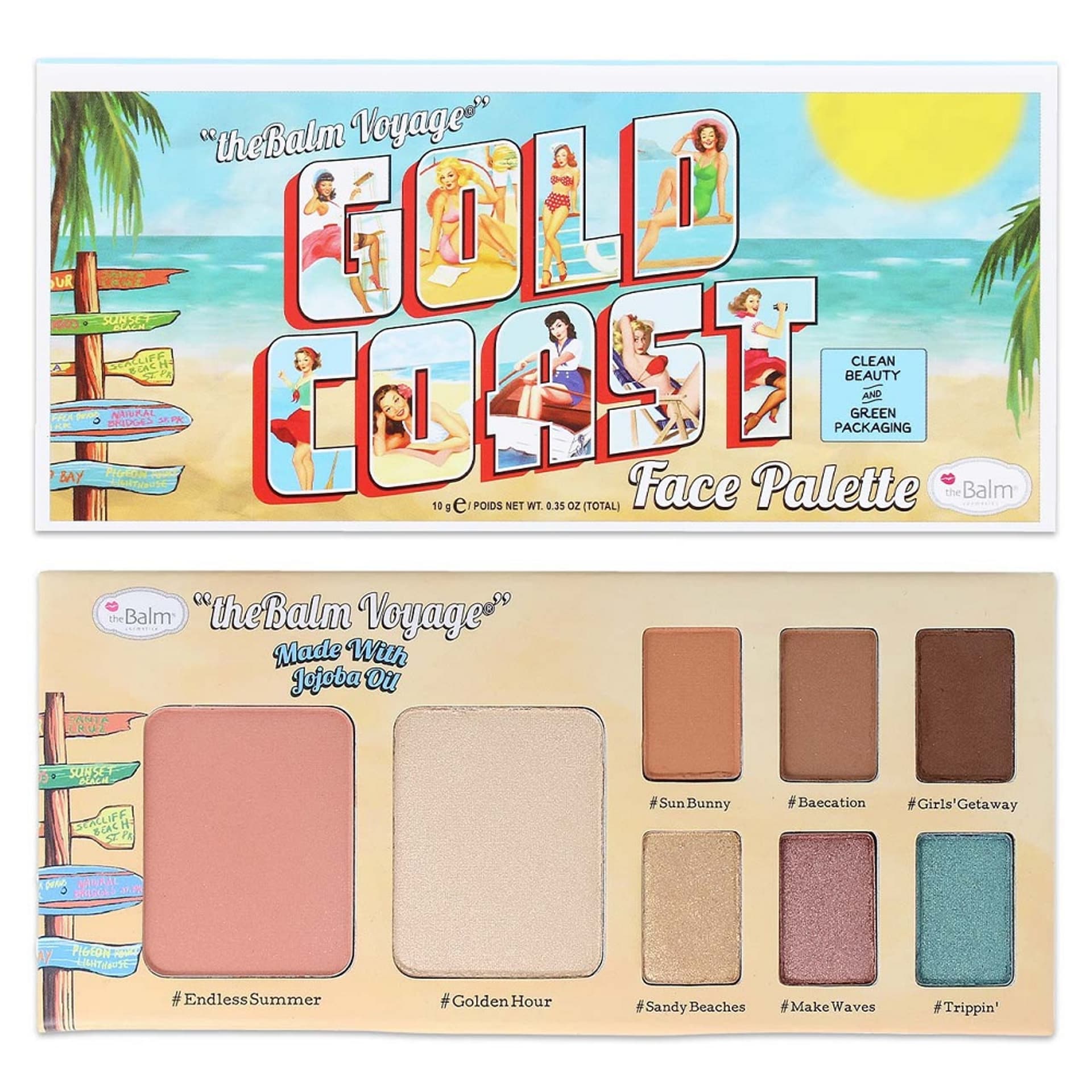 

THE BALM Gold Coast Face Palette wielofunkcyjna paleta do makijażu 10g