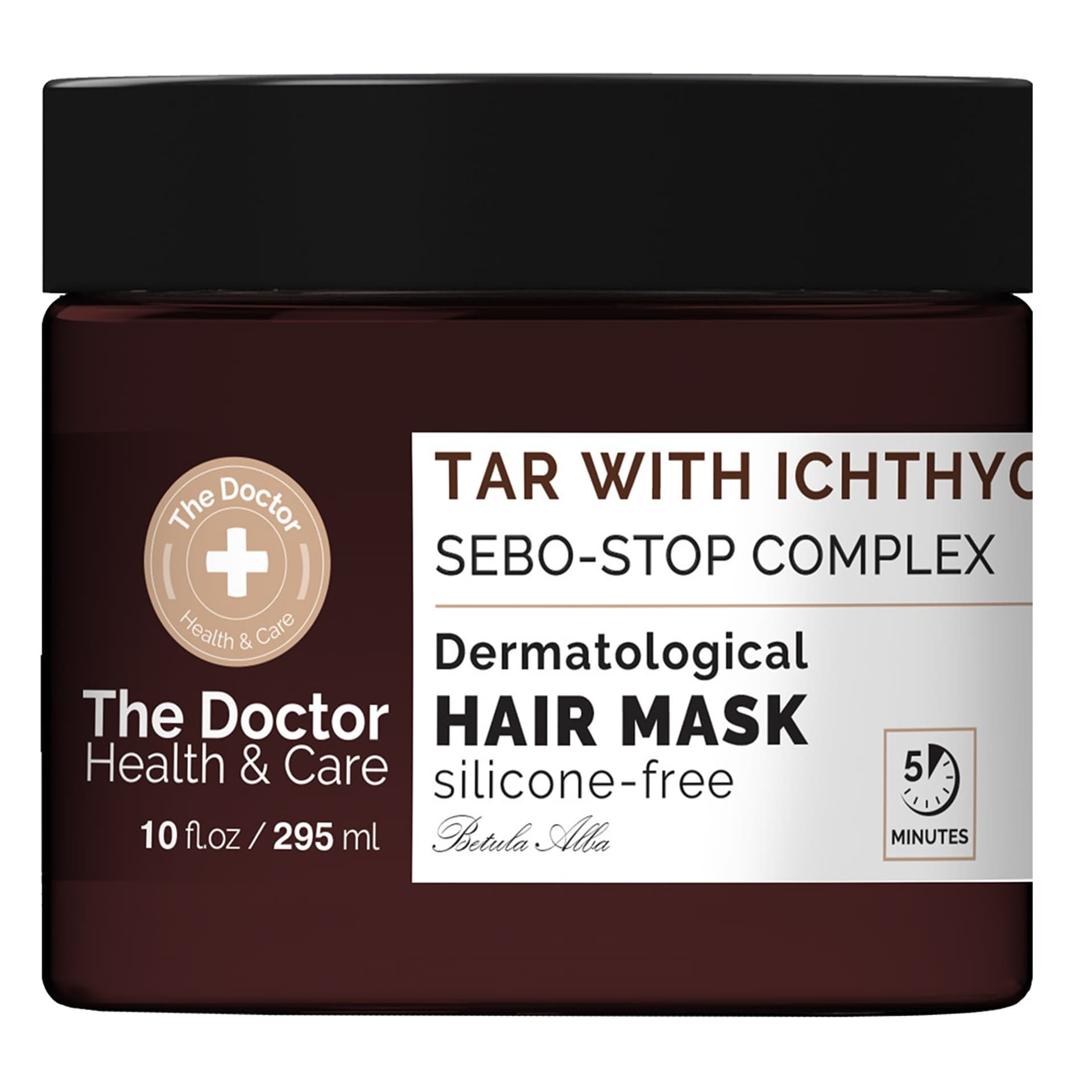 

THE DOCTOR Health Care maska do włosów przeciw przetłuszczaniu Dziegieć + Ichthyol + Sebo-Stop Complex 295ml