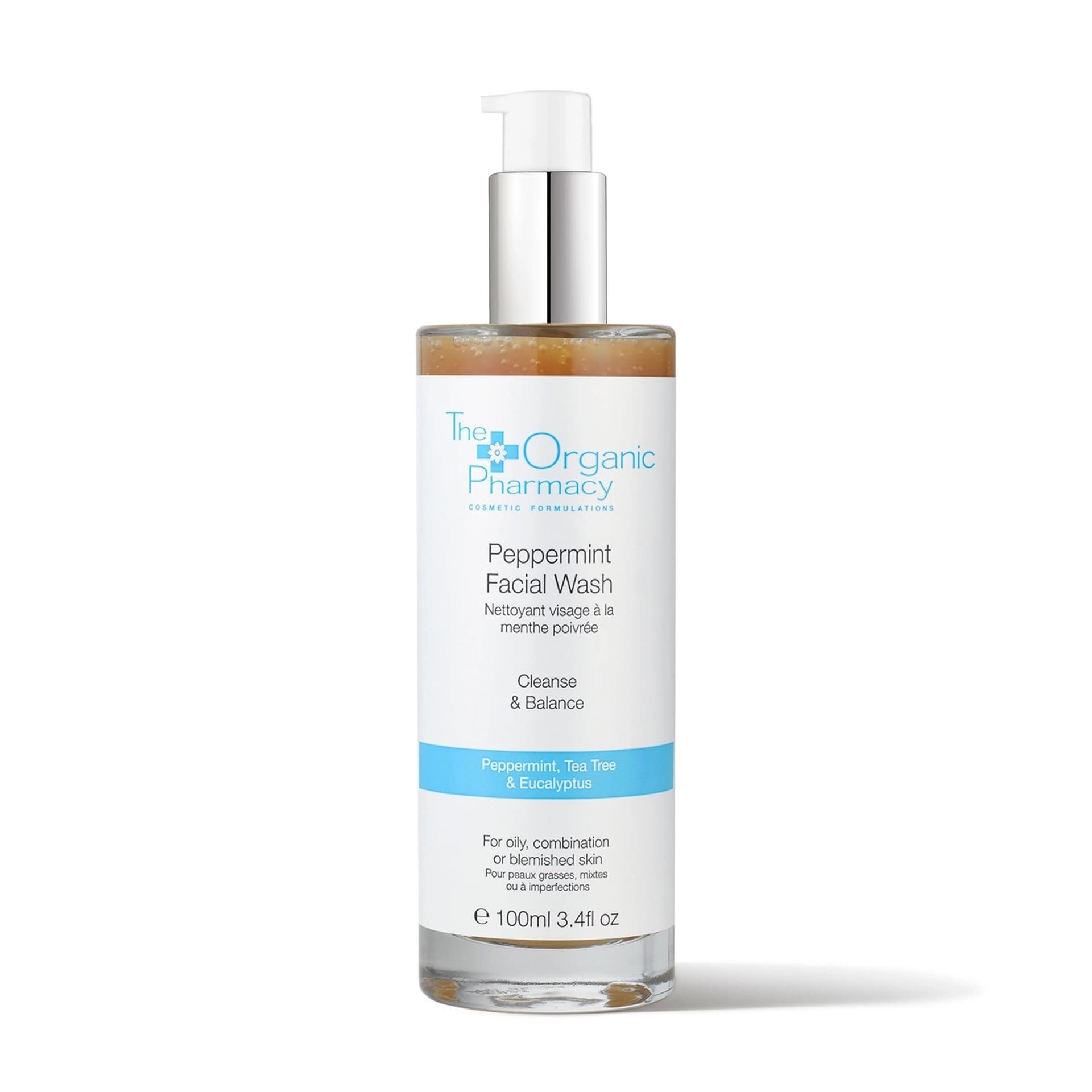 

THE ORGANIC PHARMACY Peppermint Facial Wash delikatny antybakteryjny płyn do mycia twarzy 100ml