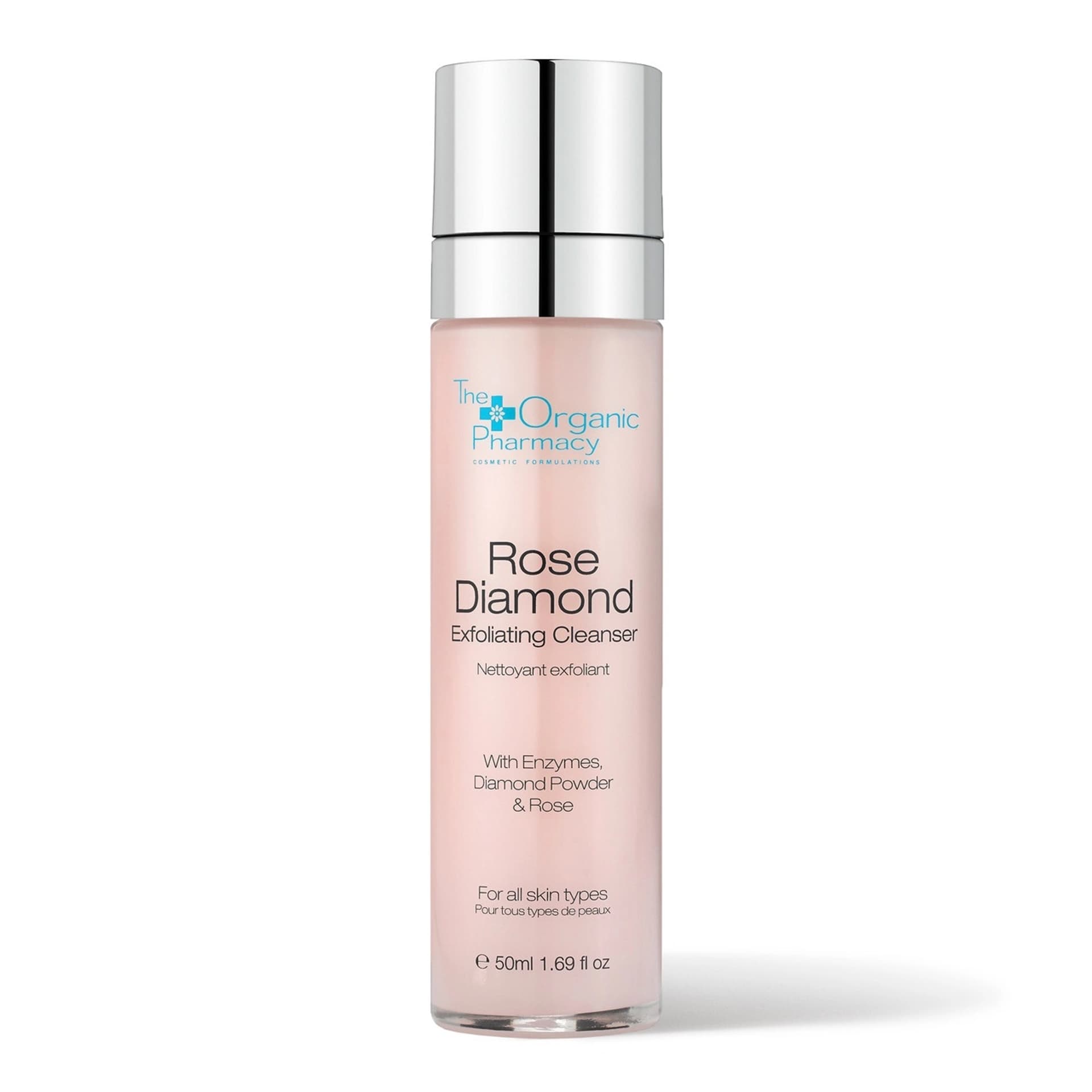

THE ORGANIC PHARMACY Rose Diamond Exfoliating Cleanser żel złuszczający do twarzy 50ml