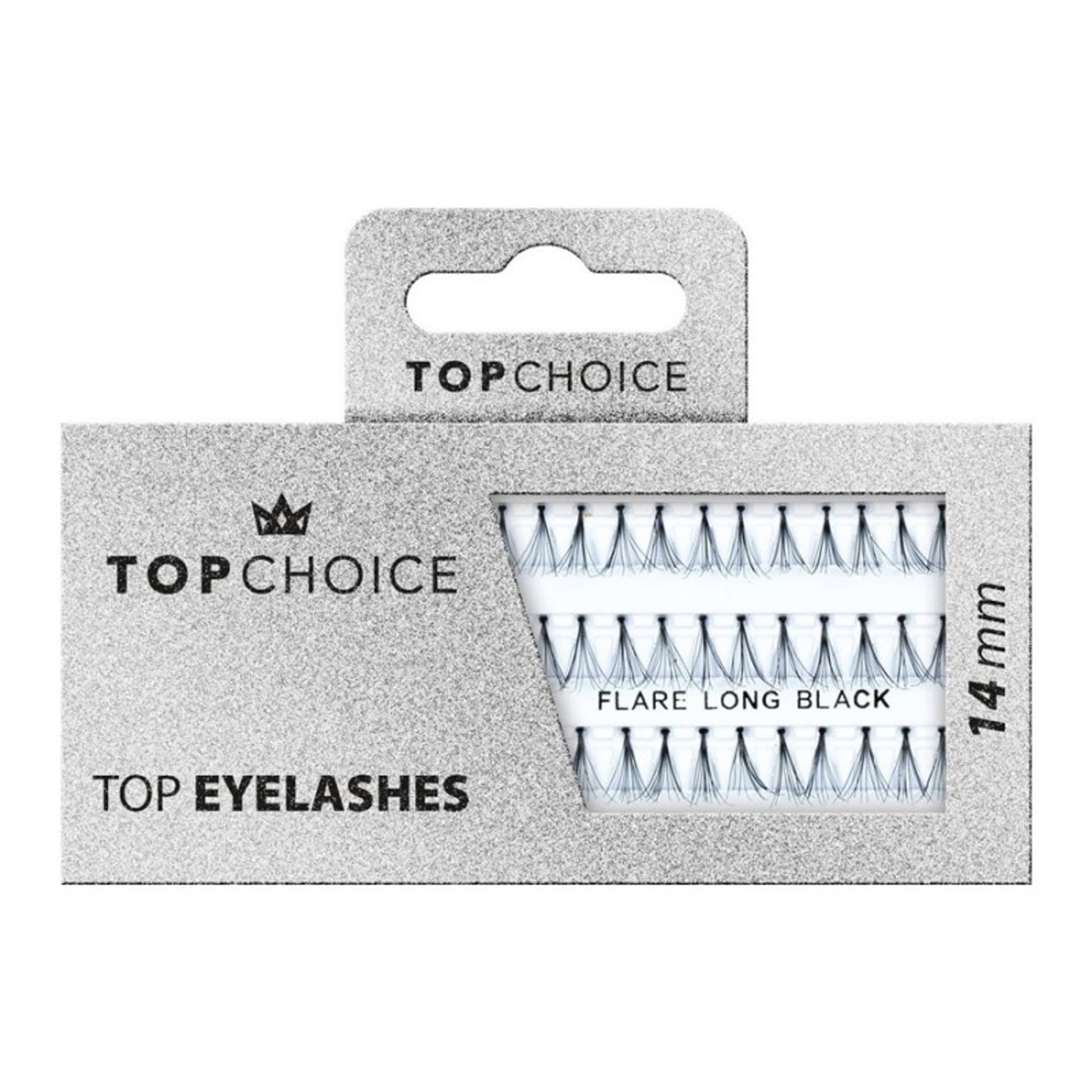 

TOP CHOICE Kępki rzęs Flare Long Black 14mm 37948