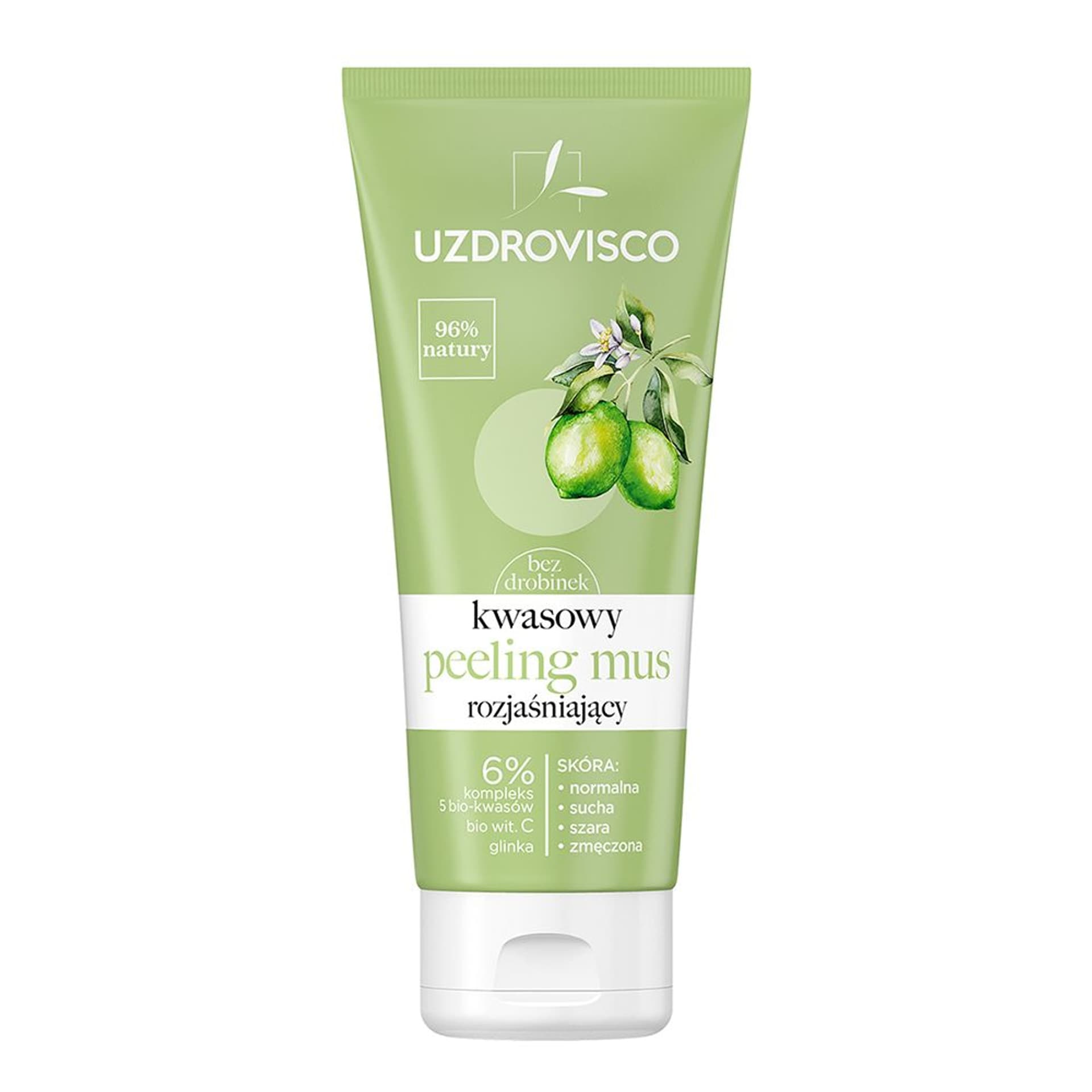 

UZDROVISCO Bezolejowy peeling kwasowy mus rozjaśniający 60ml