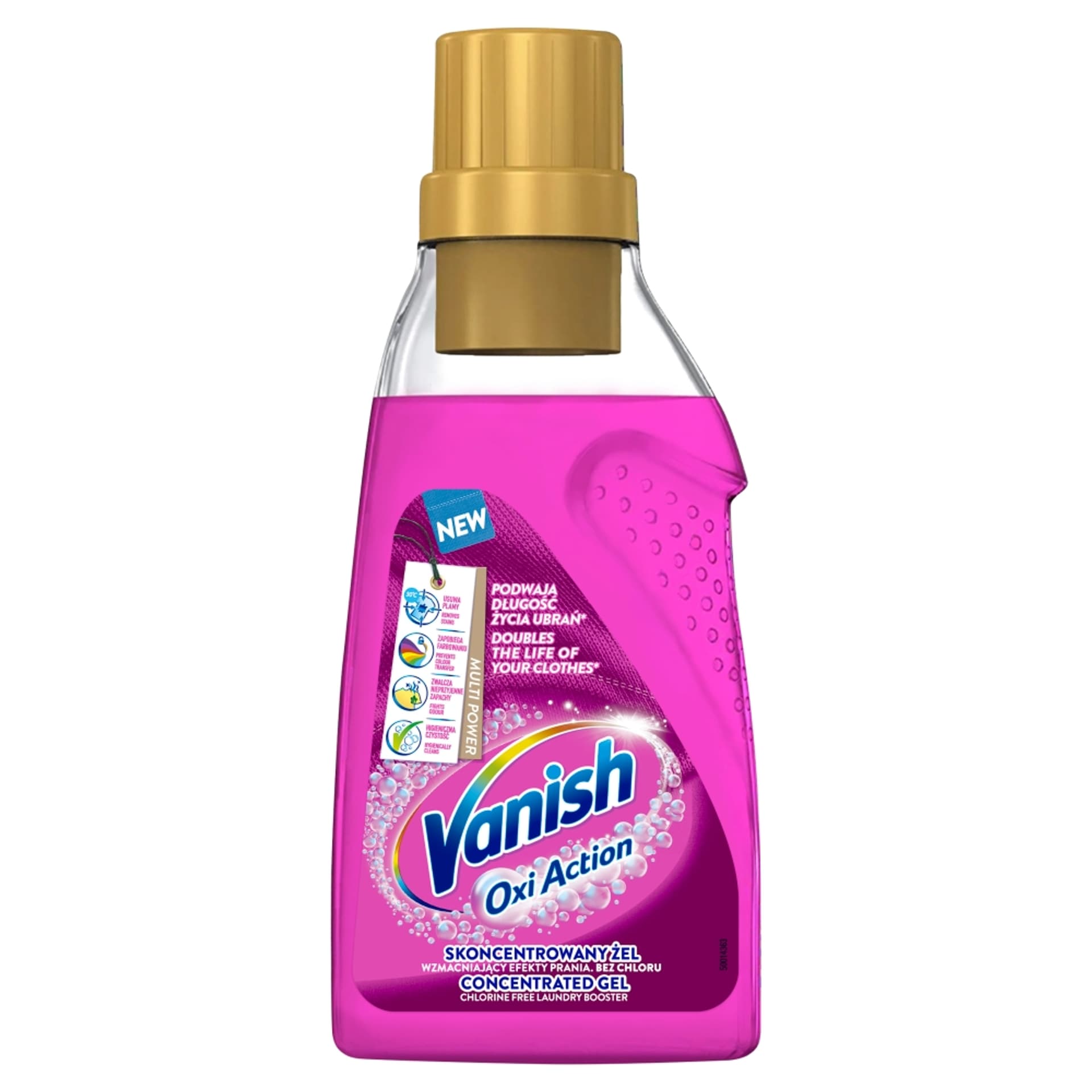 

VANISH Oxi Action odplamiacz do tkanin w żelu Pink 500ml