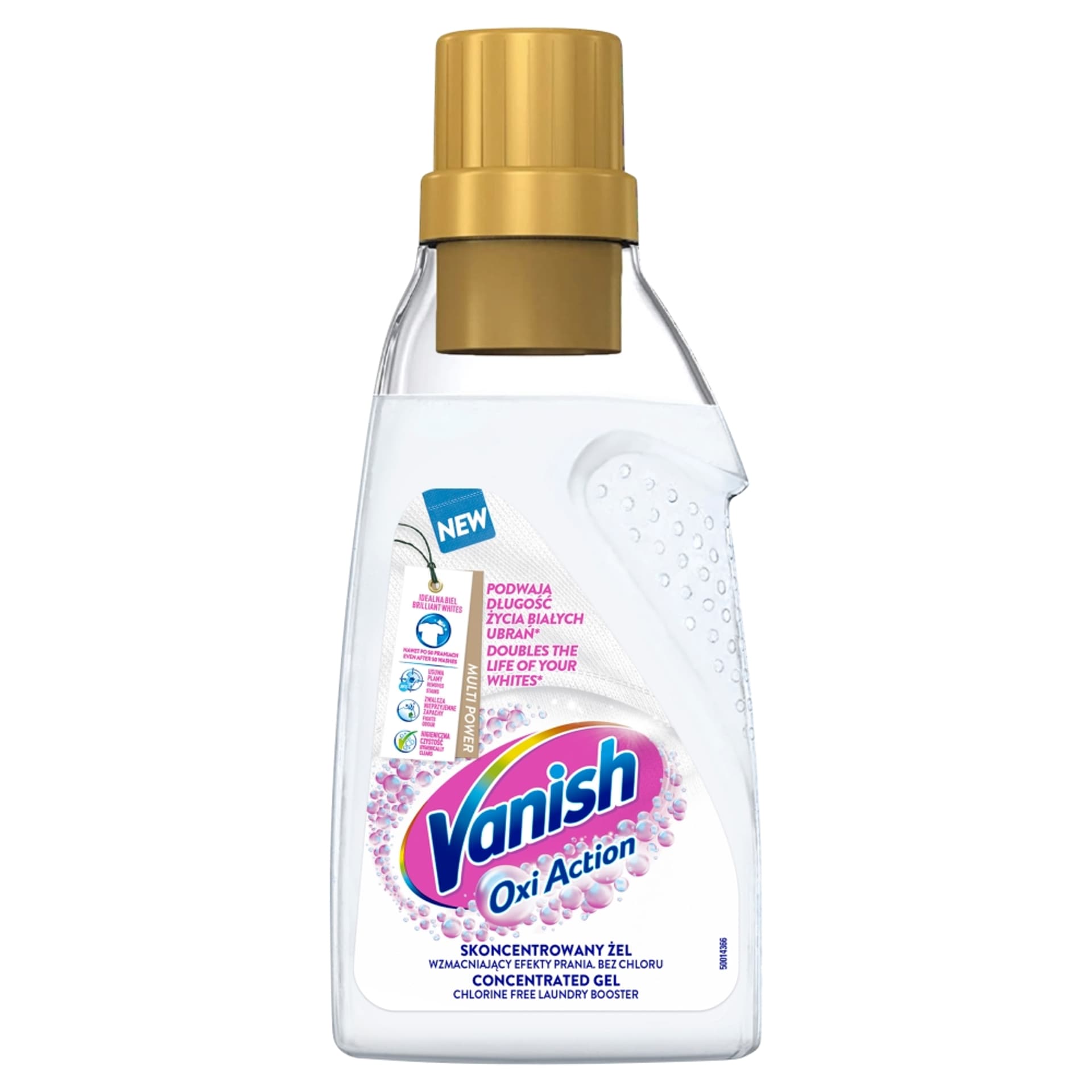 

VANISH Oxi Action odplamiacz w żelu do białych tkanin 500ml