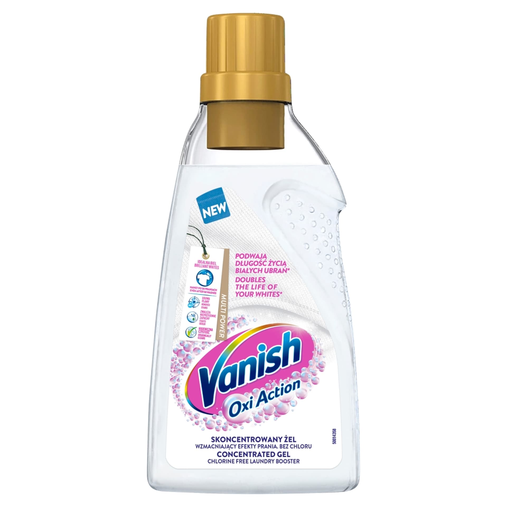 

VANISH Oxi Action odplamiacz w żelu do białych tkanin 750ml