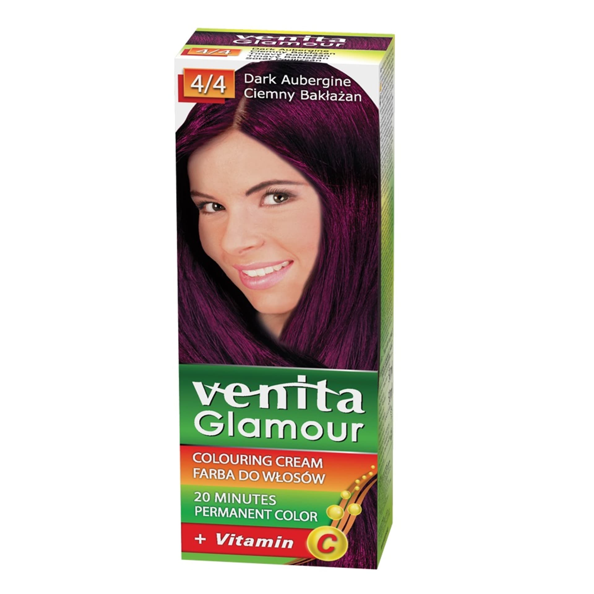 

VENITA Glamour koloryzująca farba do włosów 4/4 Ciemny Bakłażan 100ml