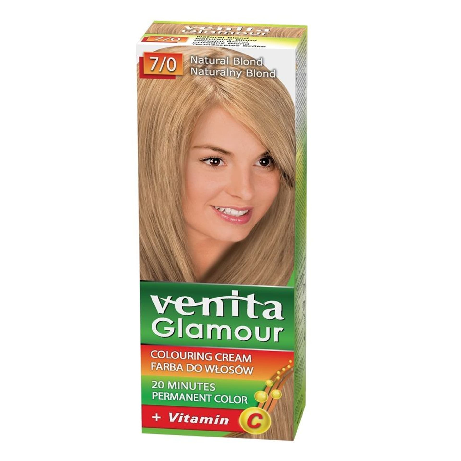 

VENITA Glamour koloryzująca farba do włosów 7/0 Naturalny Blond 100ml