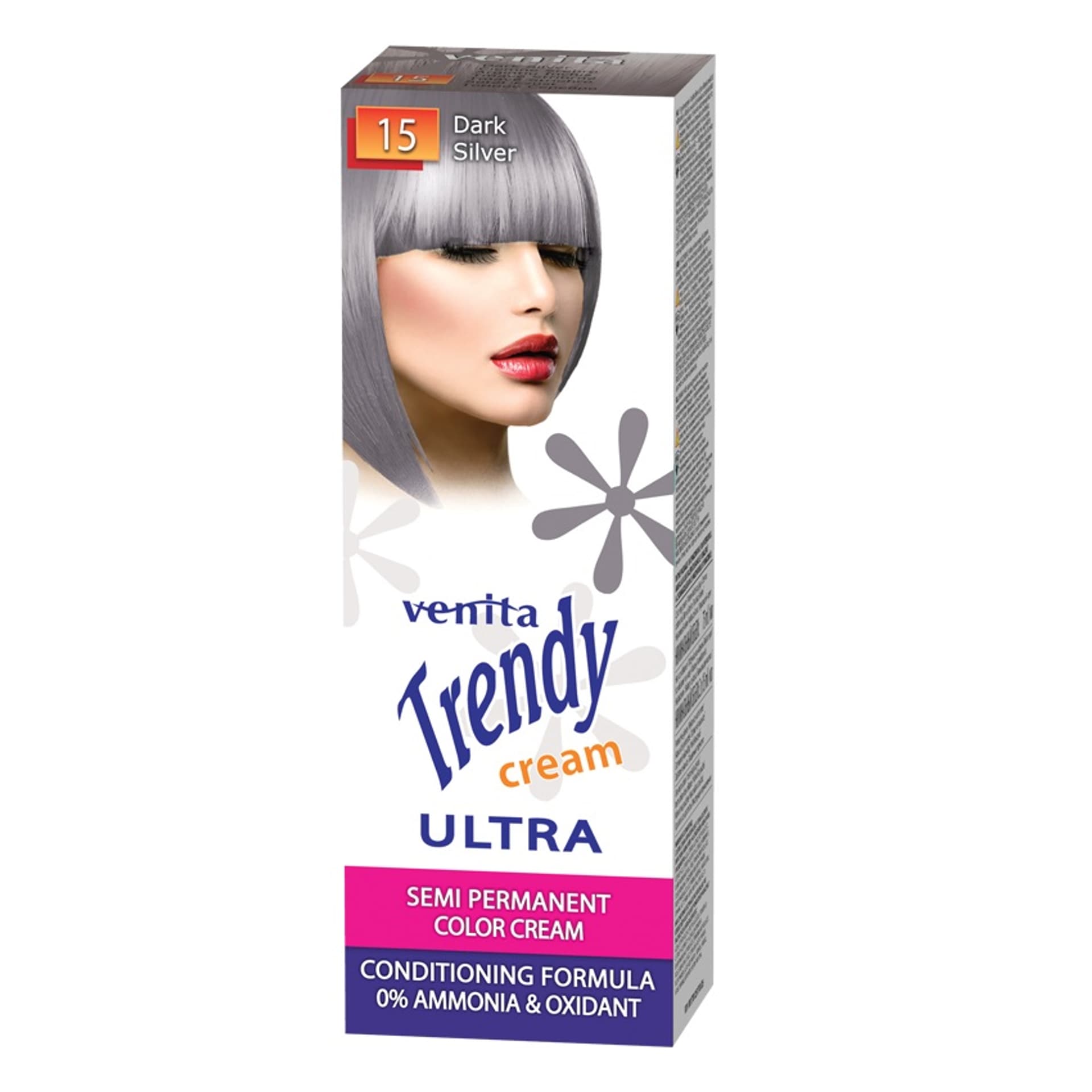 

VENITA Trendy Cream kremowy toner do koloryzacji włosów 15 Dark Silver 75ml