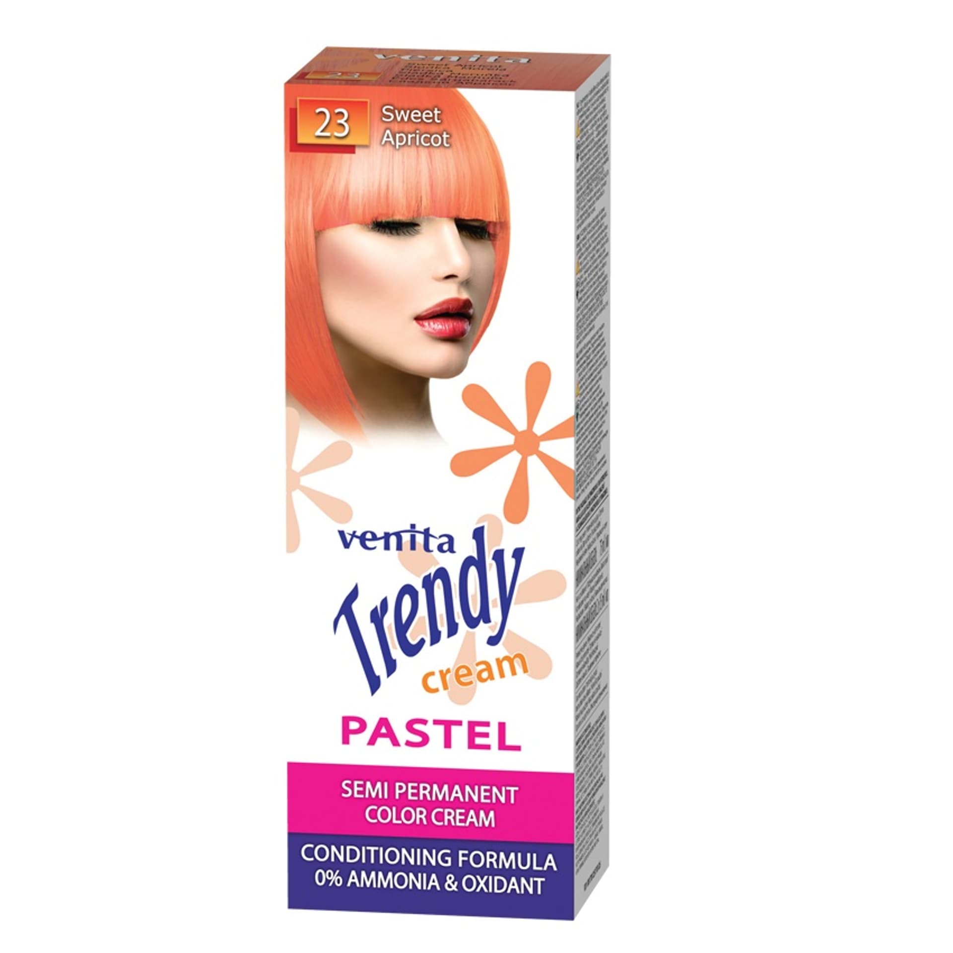 

VENITA Trendy Cream kremowy toner do koloryzacji włosów 23 Słodka Morela 75ml