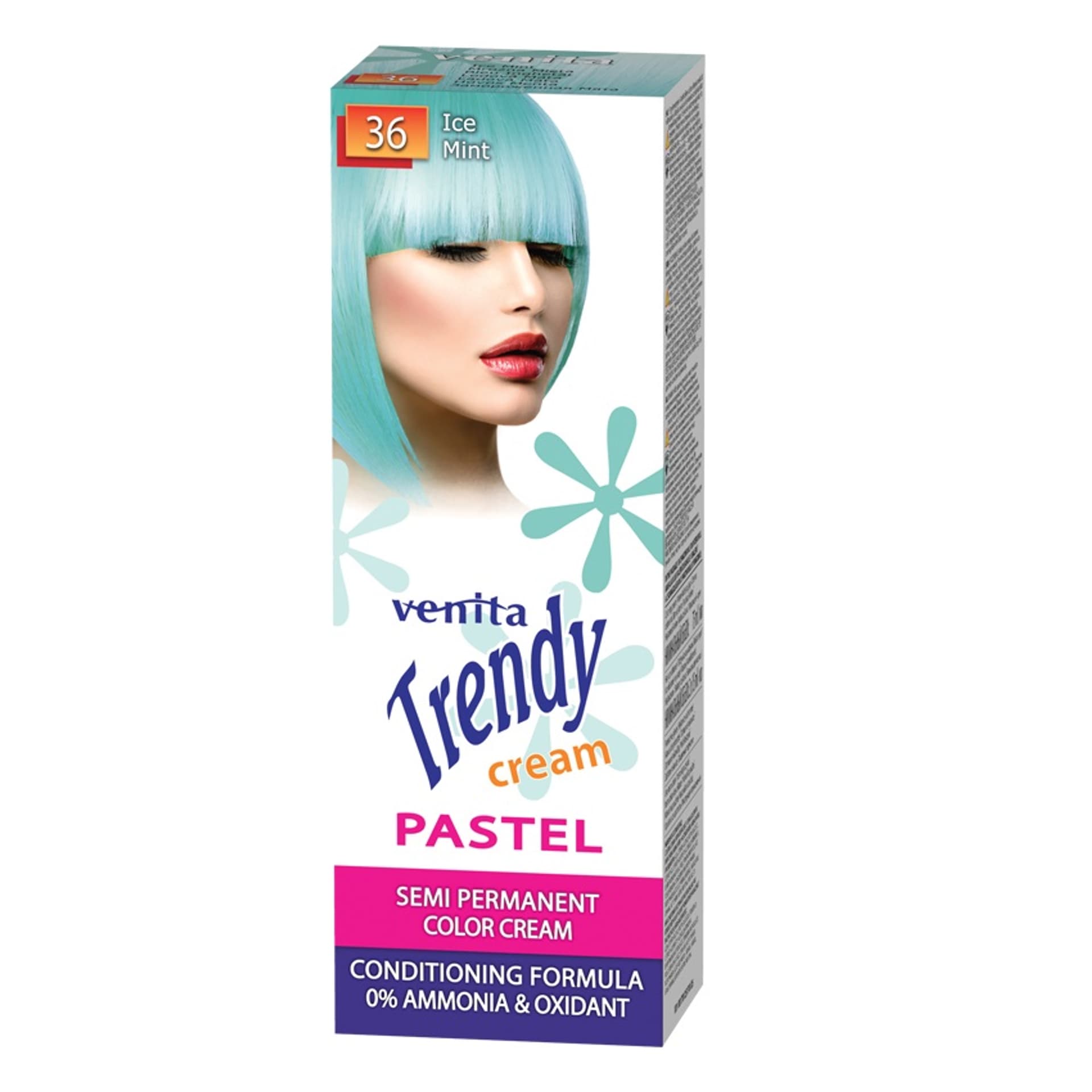 

VENITA Trendy Cream kremowy toner do koloryzacji włosów 36 Mroźna Mięta 75ml