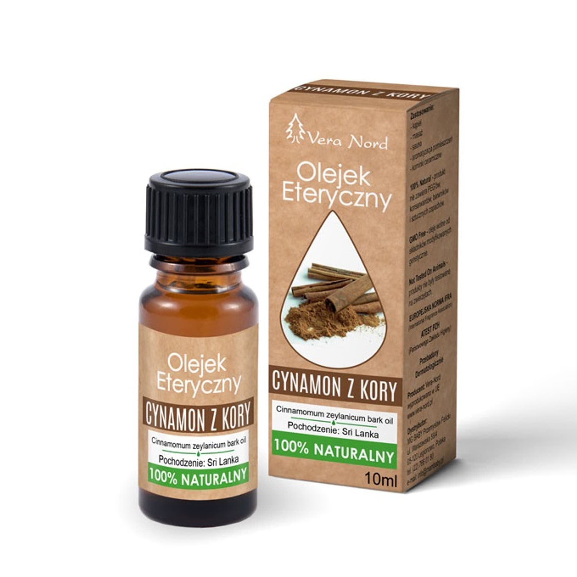 

VERA NORD Naturalny olejek eteryczny Cynamon z Kory 10ml