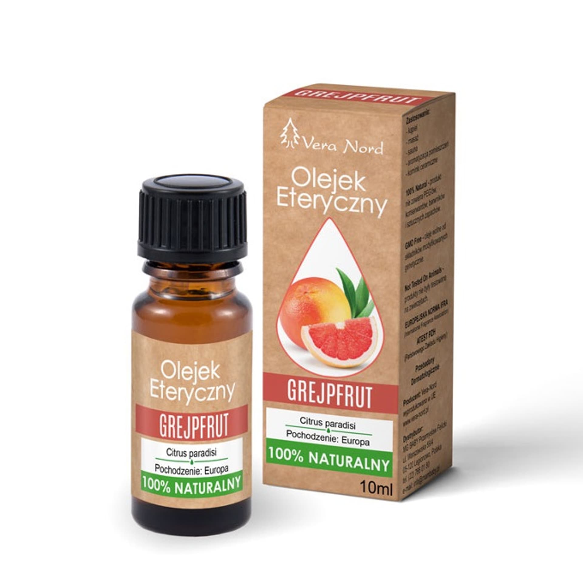

VERA NORD Naturalny olejek eteryczny Grejprfut 10ml