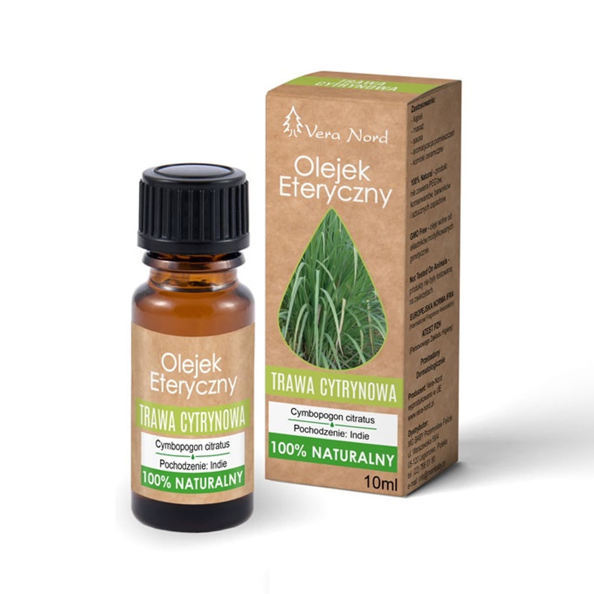 

VERA NORD Naturalny olejek eteryczny Trawa Cytrynowa 10ml