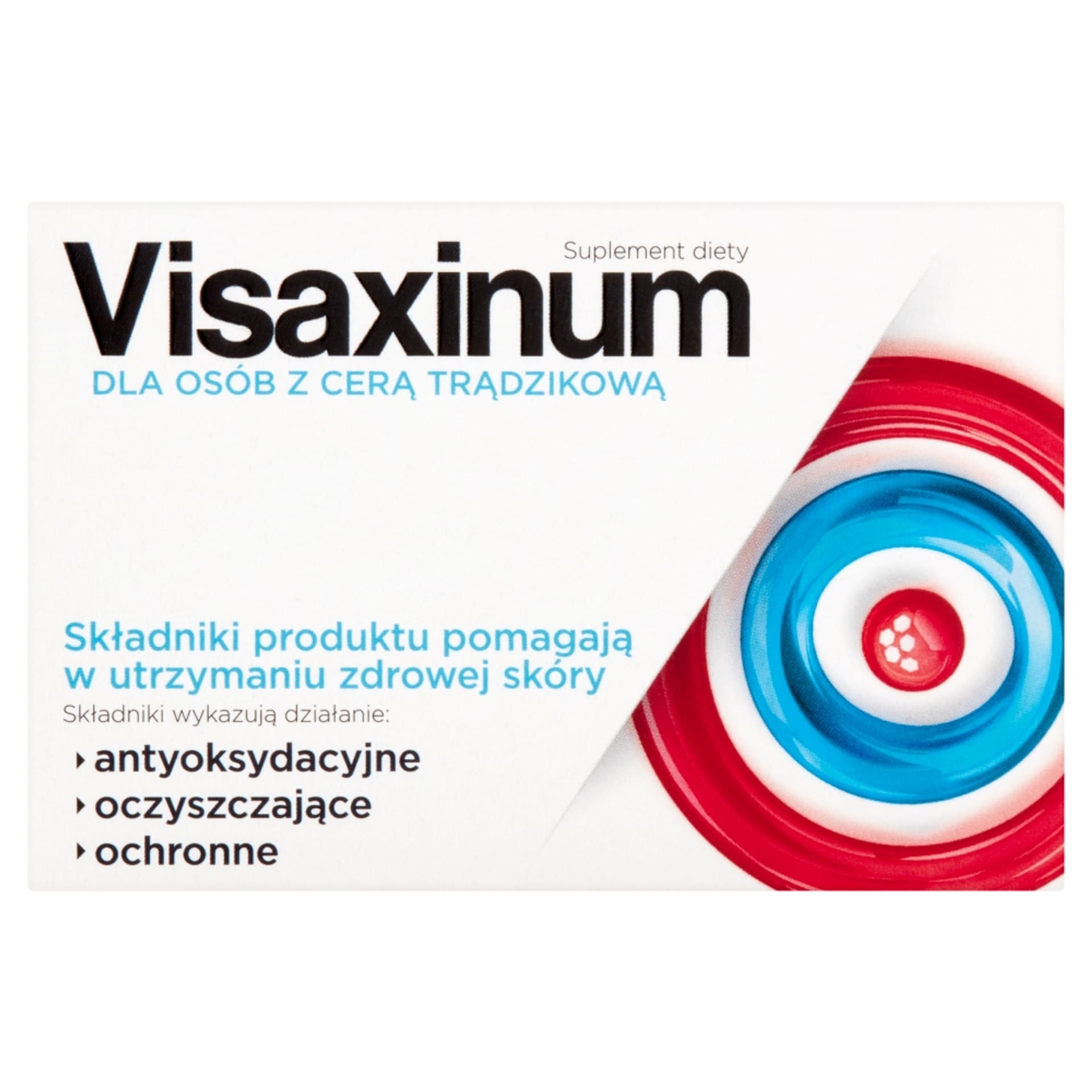 

VISAXINUM Suplement diety dla osób z cerą trądzikową 30 tabletek
