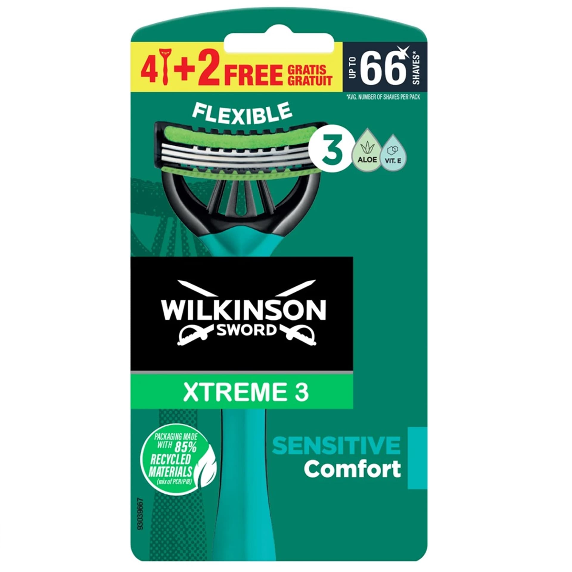 

WILKINSON Sword Xtreme3 Sensitive maszynki jednorazowe do golenia 6szt