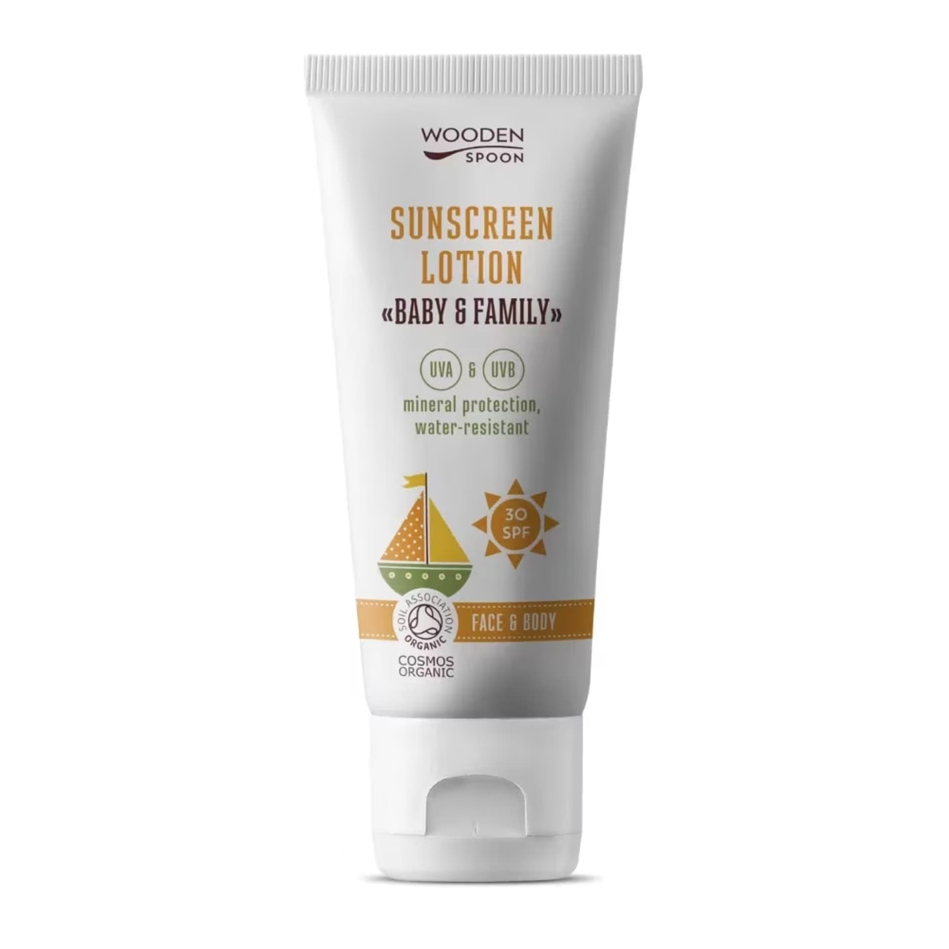 

WOODEN SPOON Gentle Sunscreen Lotion balsam do opalania dla niemowląt i całej rodziny SPF30+ 100ml