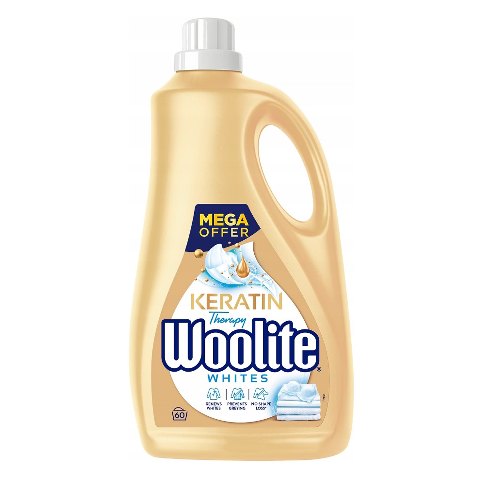 

WOOLITE Extra White Brilliance płyn do prania do bieli z keratyną 3,6l