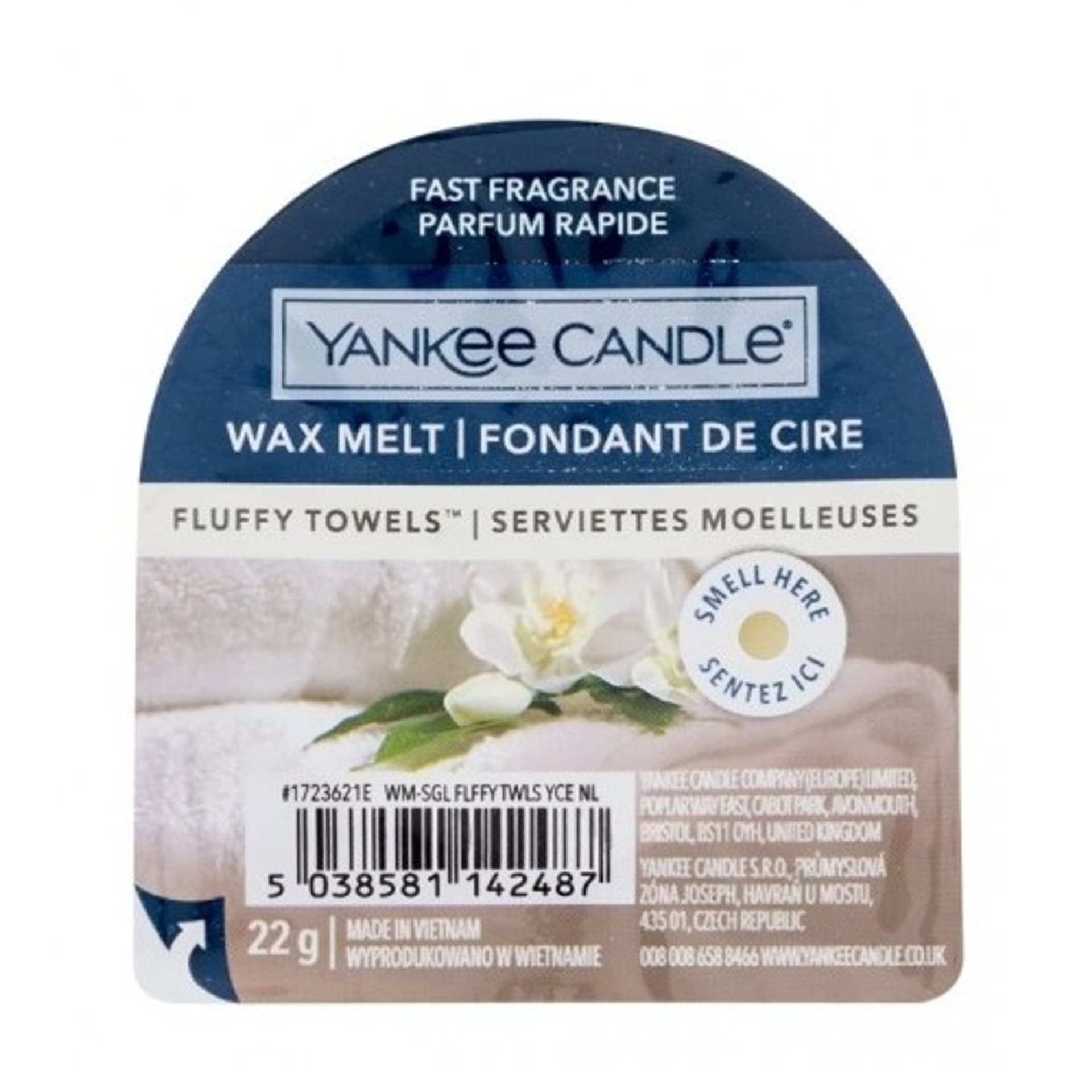 

*YANKEE CANDLE_Fluffy Towels Wax Melt wosk zapachowy 22g