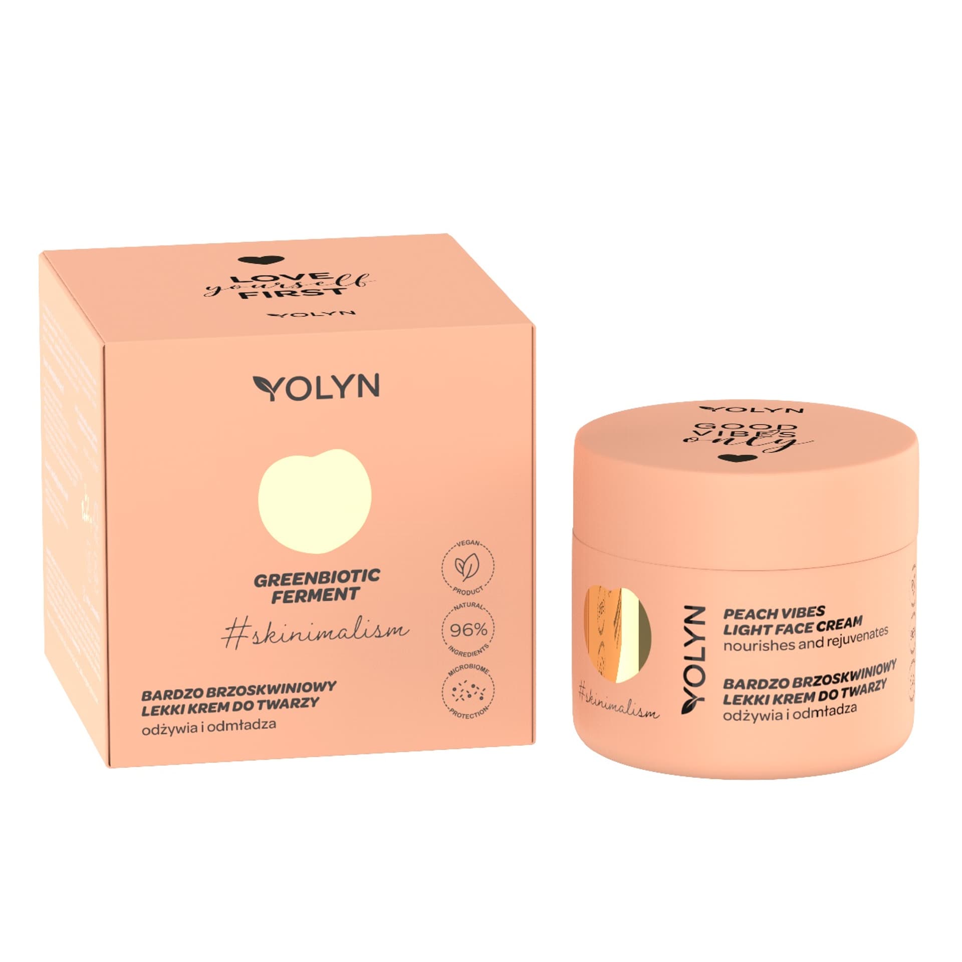 

YOLYN Greenbiotic Ferment Bardzo Brzoskwiniowy Lekki Krem do twarzy 50ml