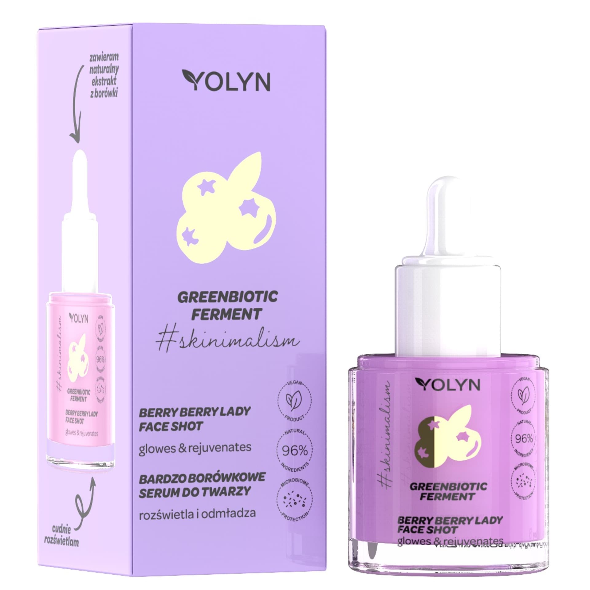 

YOLYN Greenbiotic Ferment Bardzo Borówkowe Serum do twarzy 20ml