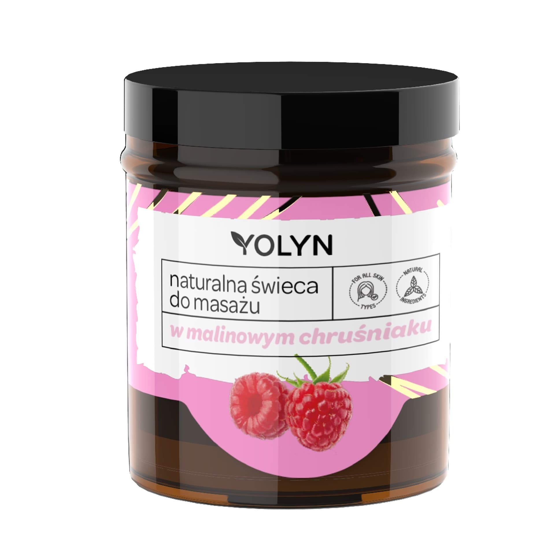

YOLYN Naturalna świeca do masażu W Malinowym Chruśniaku 120ml