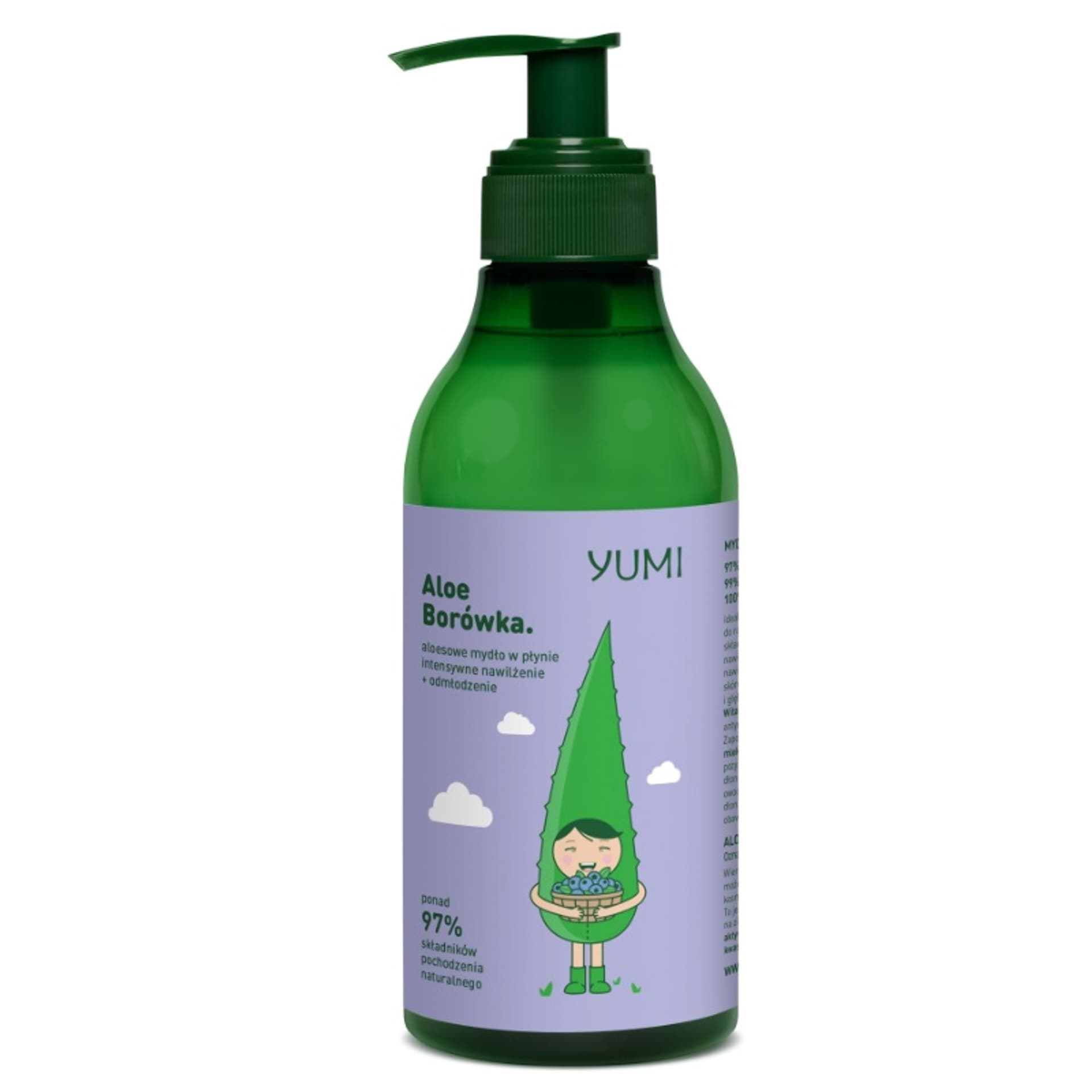 

YUMI Aloesowe mydło w płynie nawilżająco-odmaładzające do rąk Aloe Borówka 300ml