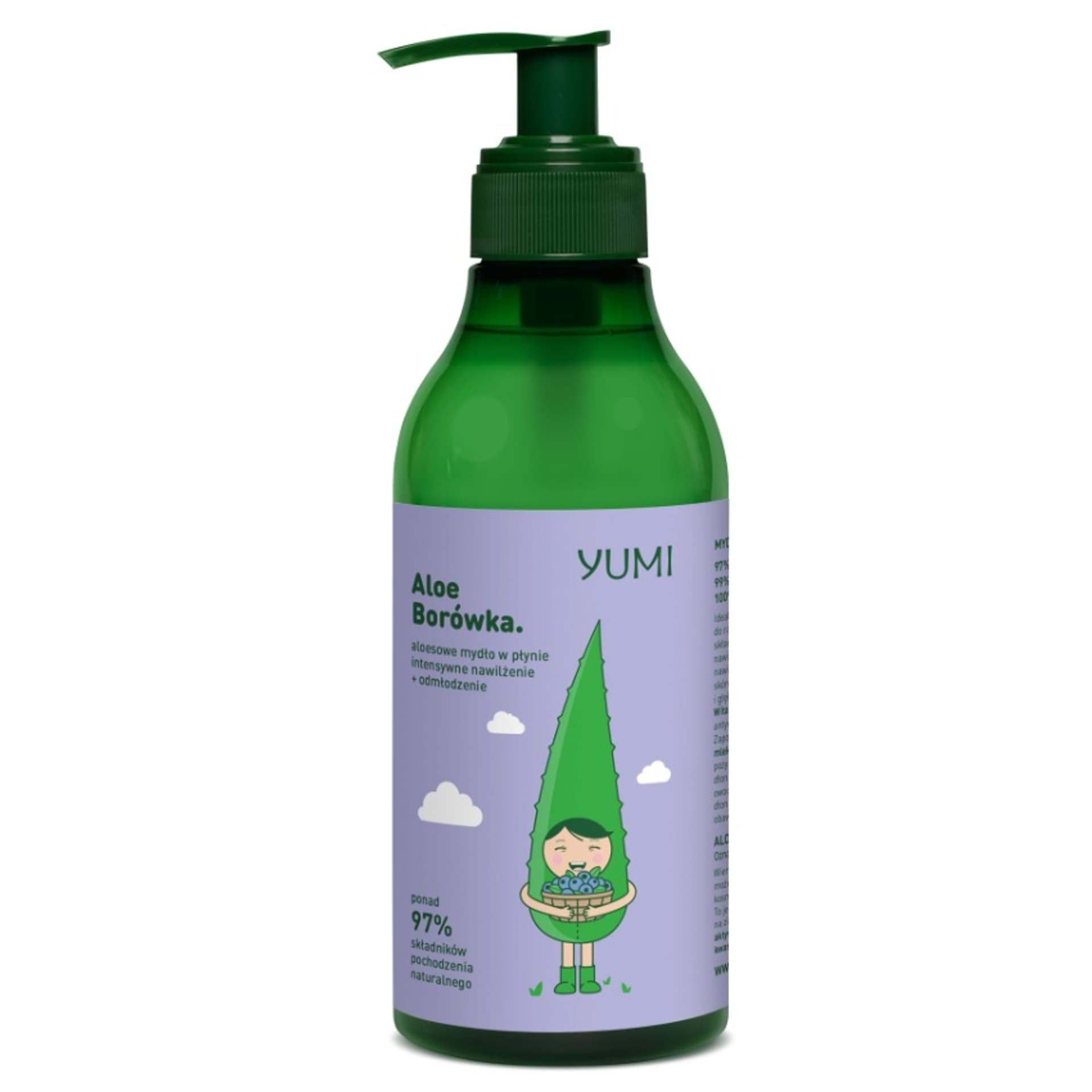 

YUMI Aloesowy żel nawilżająco-odmładzający pod prysznic Aloe Borówka 400ml