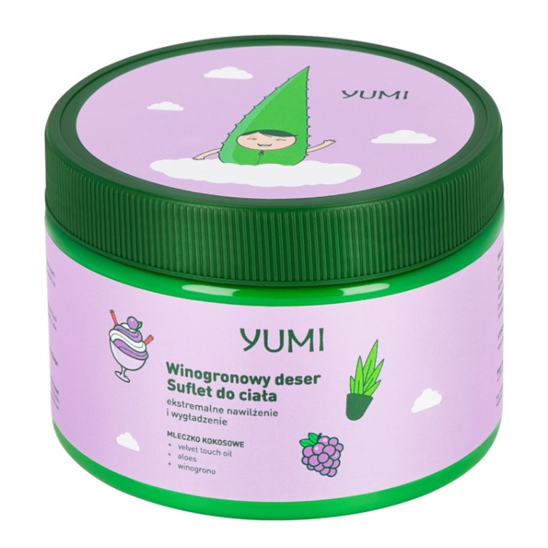 

YUMI Suflet do ciała ekstramalnie nawilżający i wygładzający Winogronowy Deser 300ml