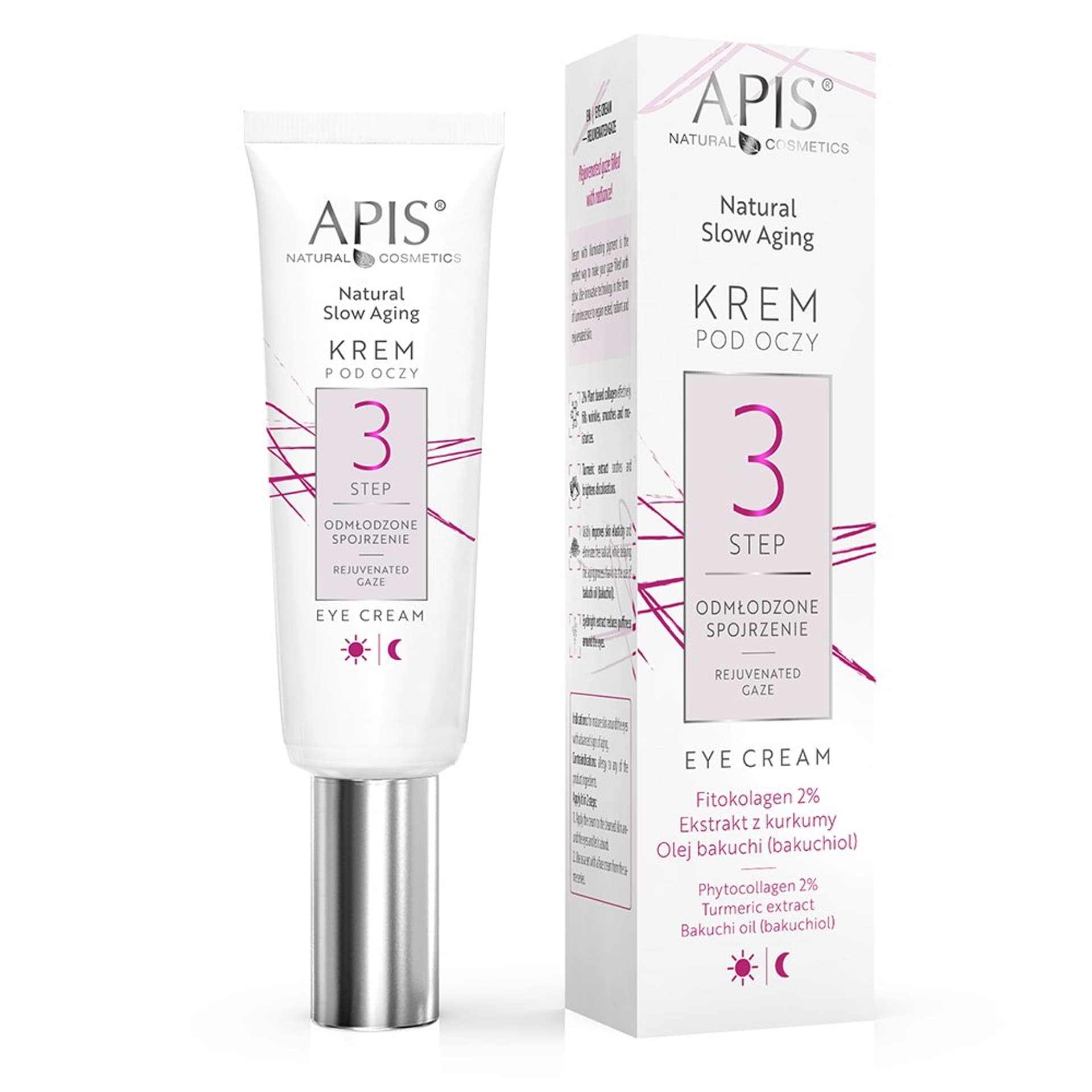 

Apis Natural slow aging Krem pod oczy STEP 3 odmłodzone spojrzenie 15 ml