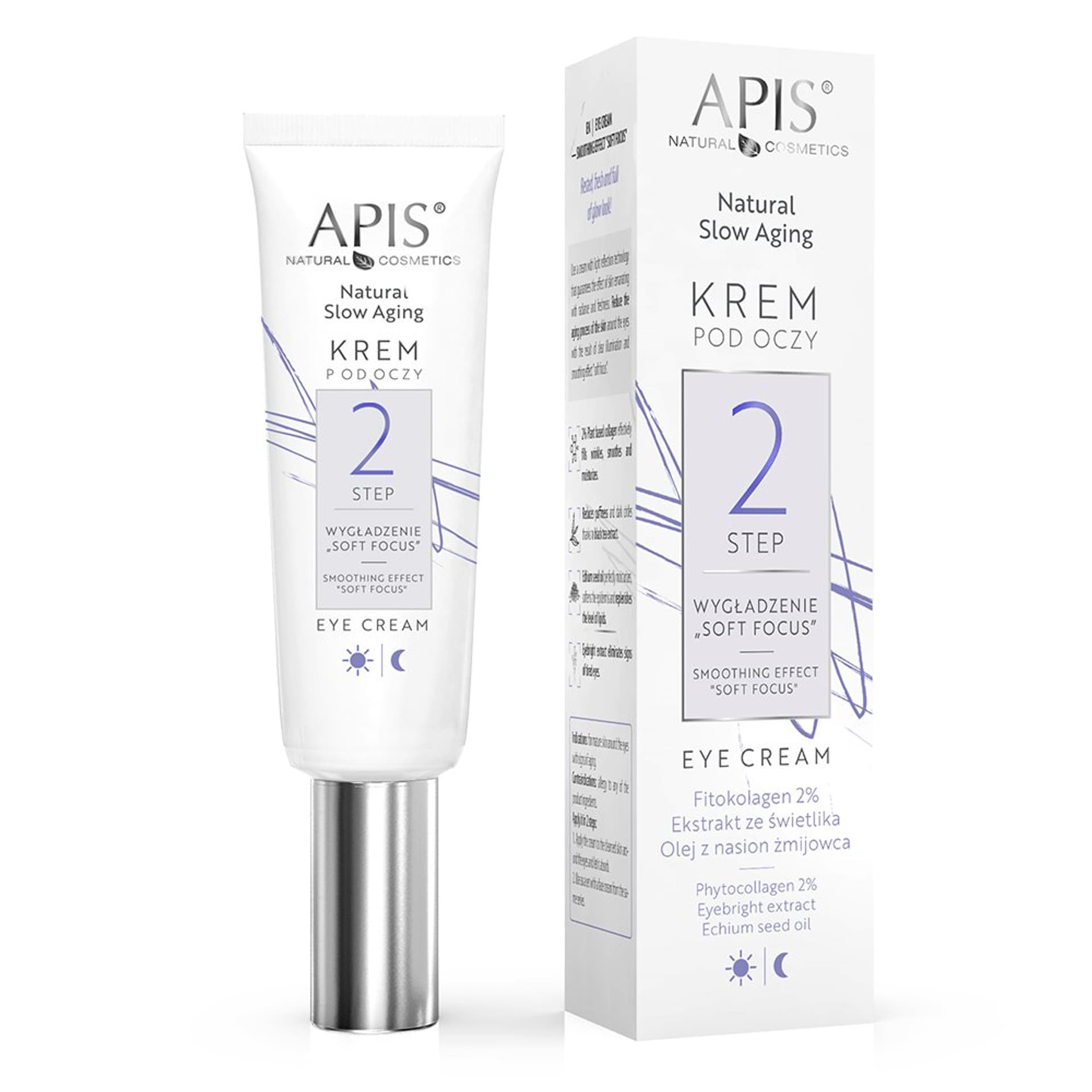 

Apis Natural slow aging Krem pod oczy STEP 2 wygładzenie ,,SOFT FOCUS” 15 ml