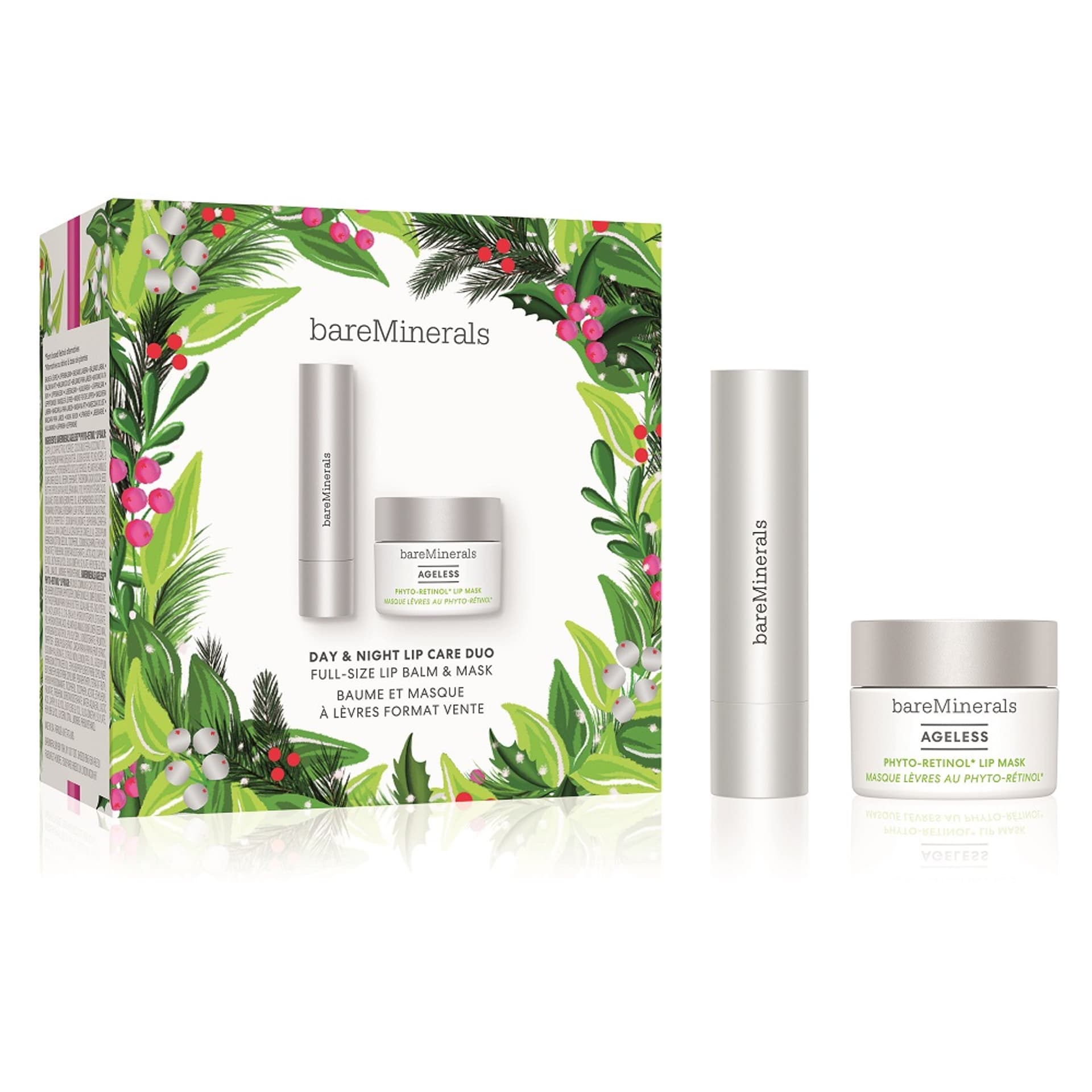 

BAREMINERALS SET Ageless Phyto-Retinol Lip Care balsam do ust 3,3g + maska do ust 13g