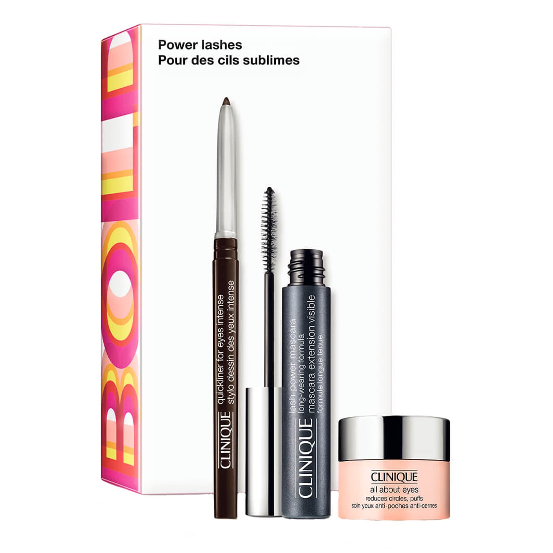 

CLINIQUE SET Power Lashes Lash Power Mascara tusz do rzęs 6ml + All About Eyes Rich krem pod oczy 5ml + Quickliner For Eyes kredka do oczu 0,14g