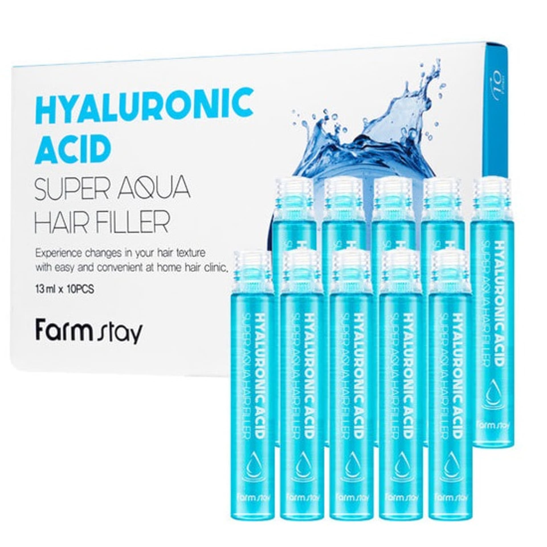 

FARMSTAY Hyaluronic Acid Super Aqua Hair Filler nawilżające ampułki do włosów 10x13ml