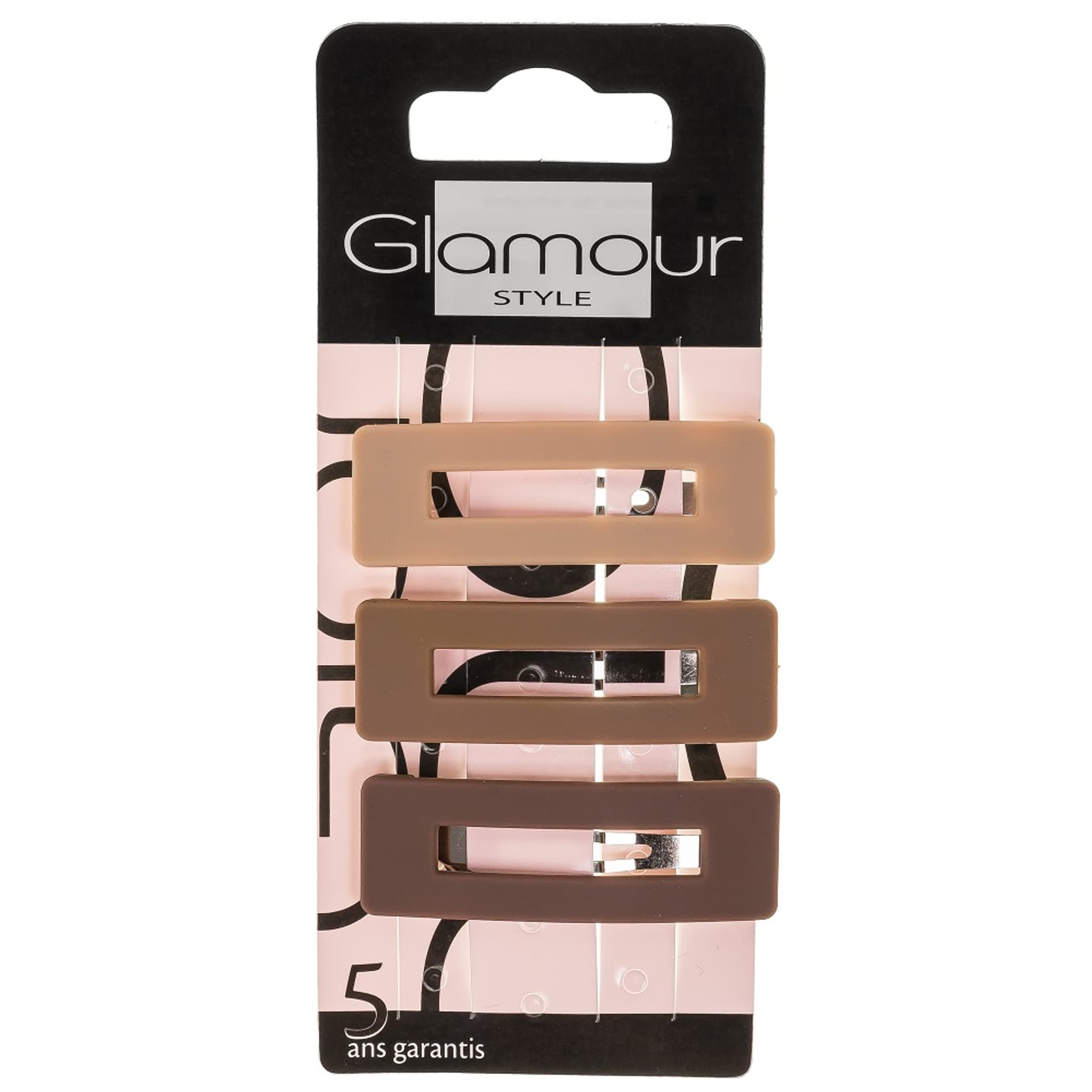 

GLAMOUR Spinka do włosów Nude 3szt.