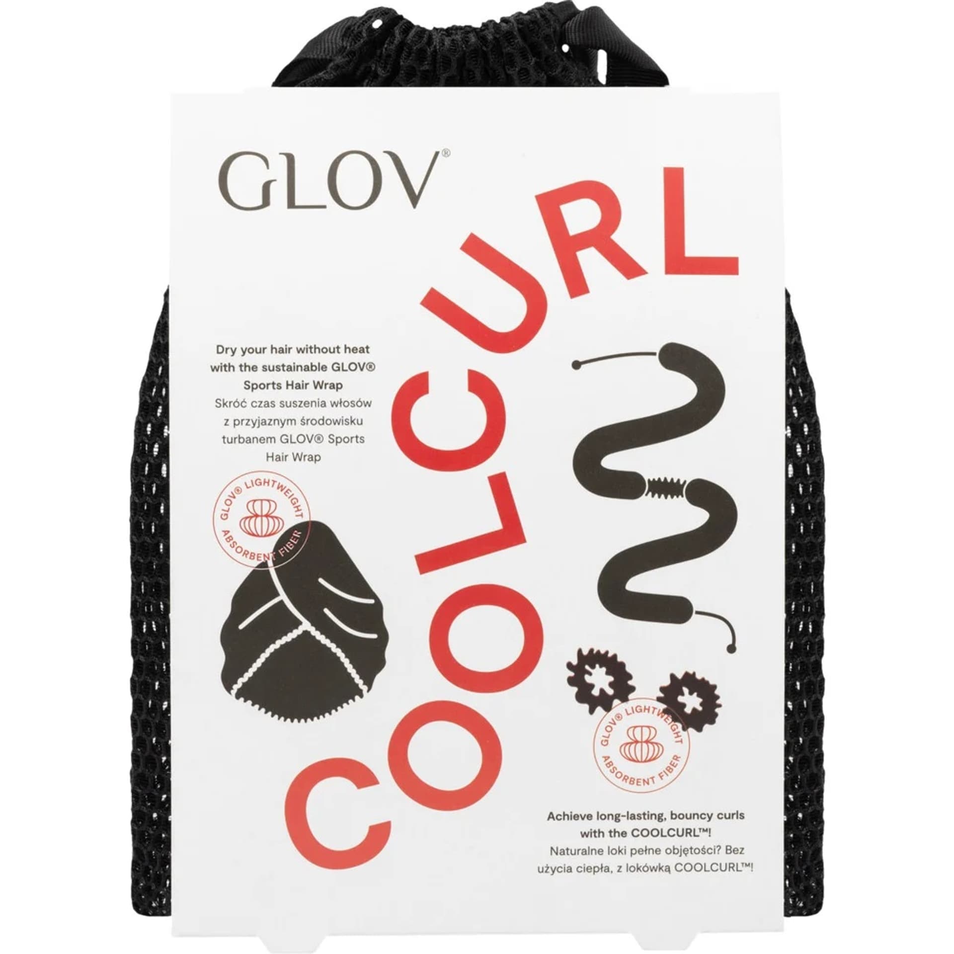 

GLOV SET Cool Curl innowacyjna lokówka + turban do włosów