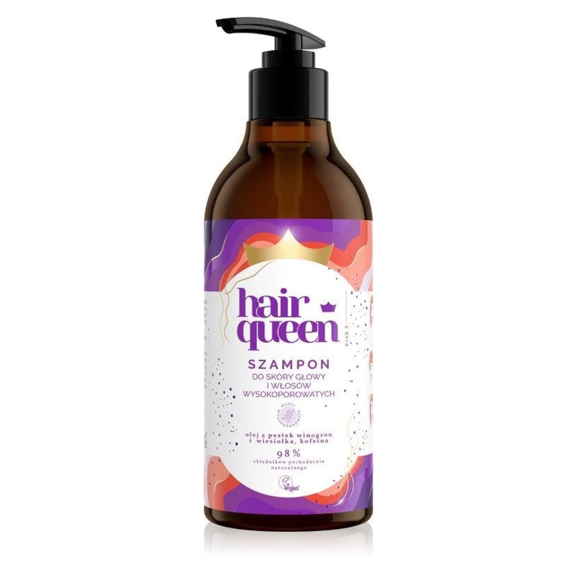 

HAIR QUEEN Szampon do skóry głowy i włosów wysokoporowatych 400ml