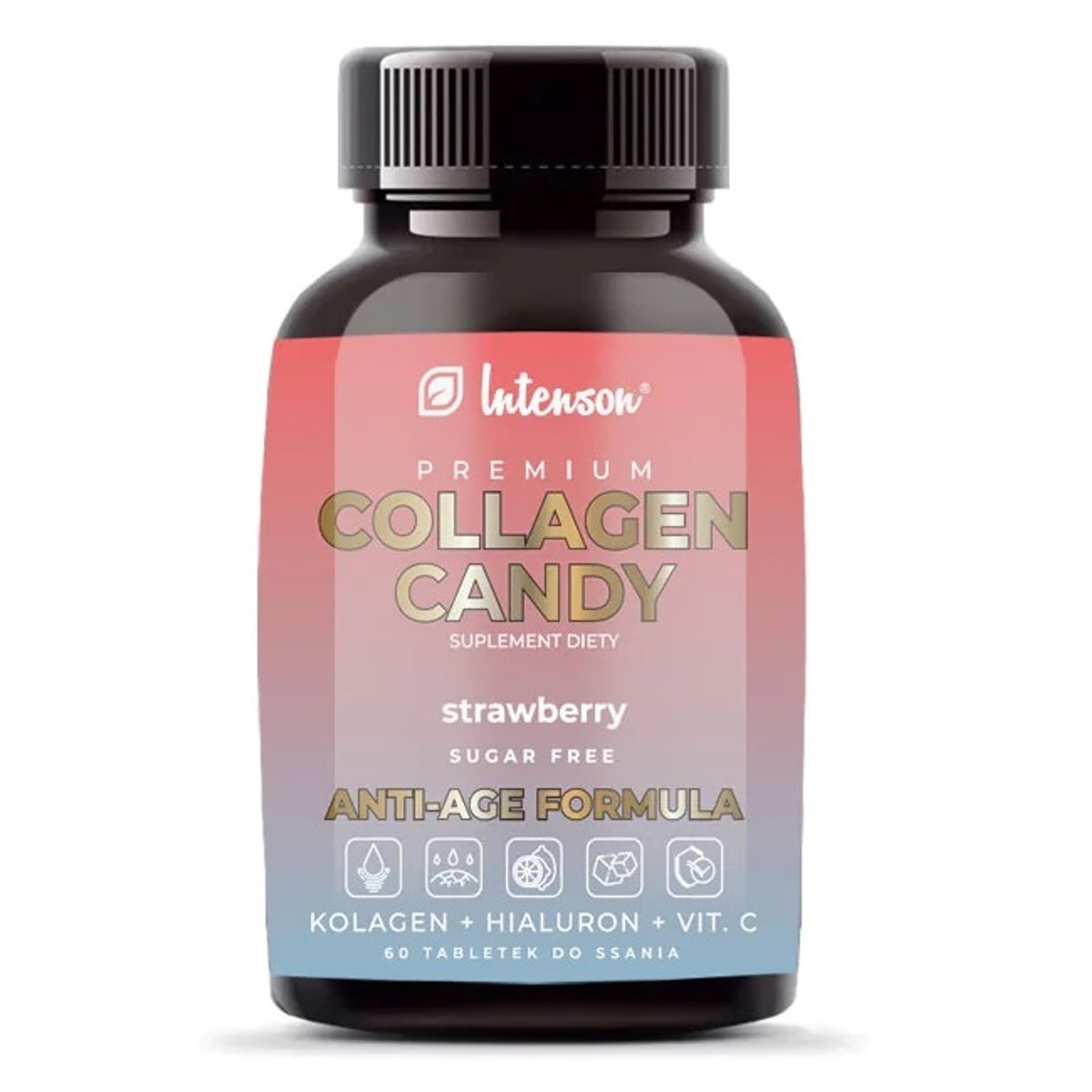 

INTENSON Premium Collagen Candy kolagen Truskawka 60 tabletek do ssania