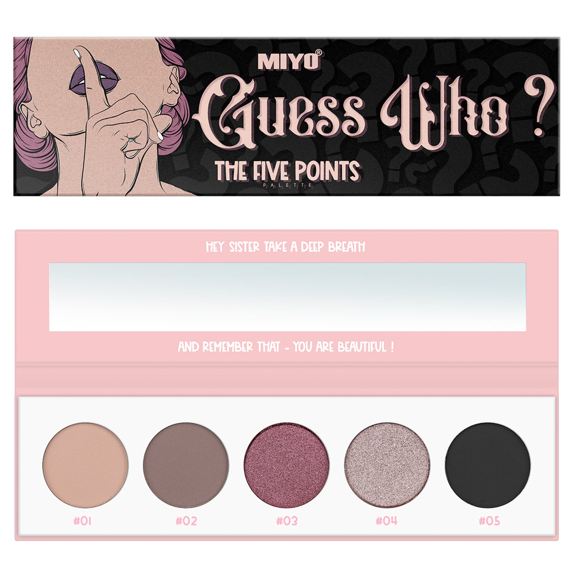 

MIYO The Five Points Palette paleta cieni do powiek Guess Who 6,5g