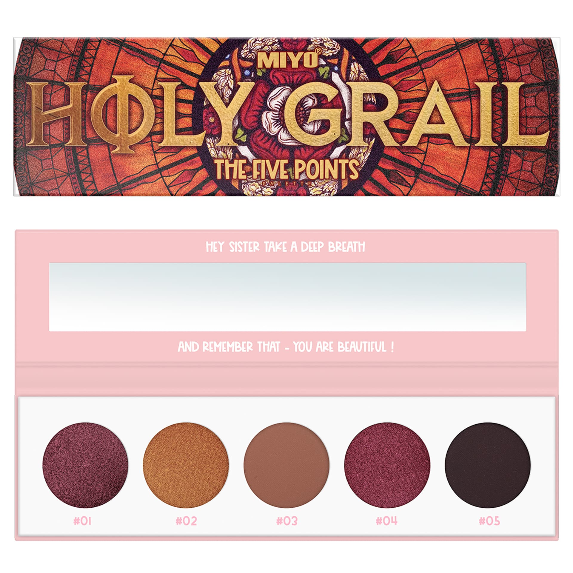 

MIYO The Five Points Palette paleta cieni do powiek Holy Grail 6,5g