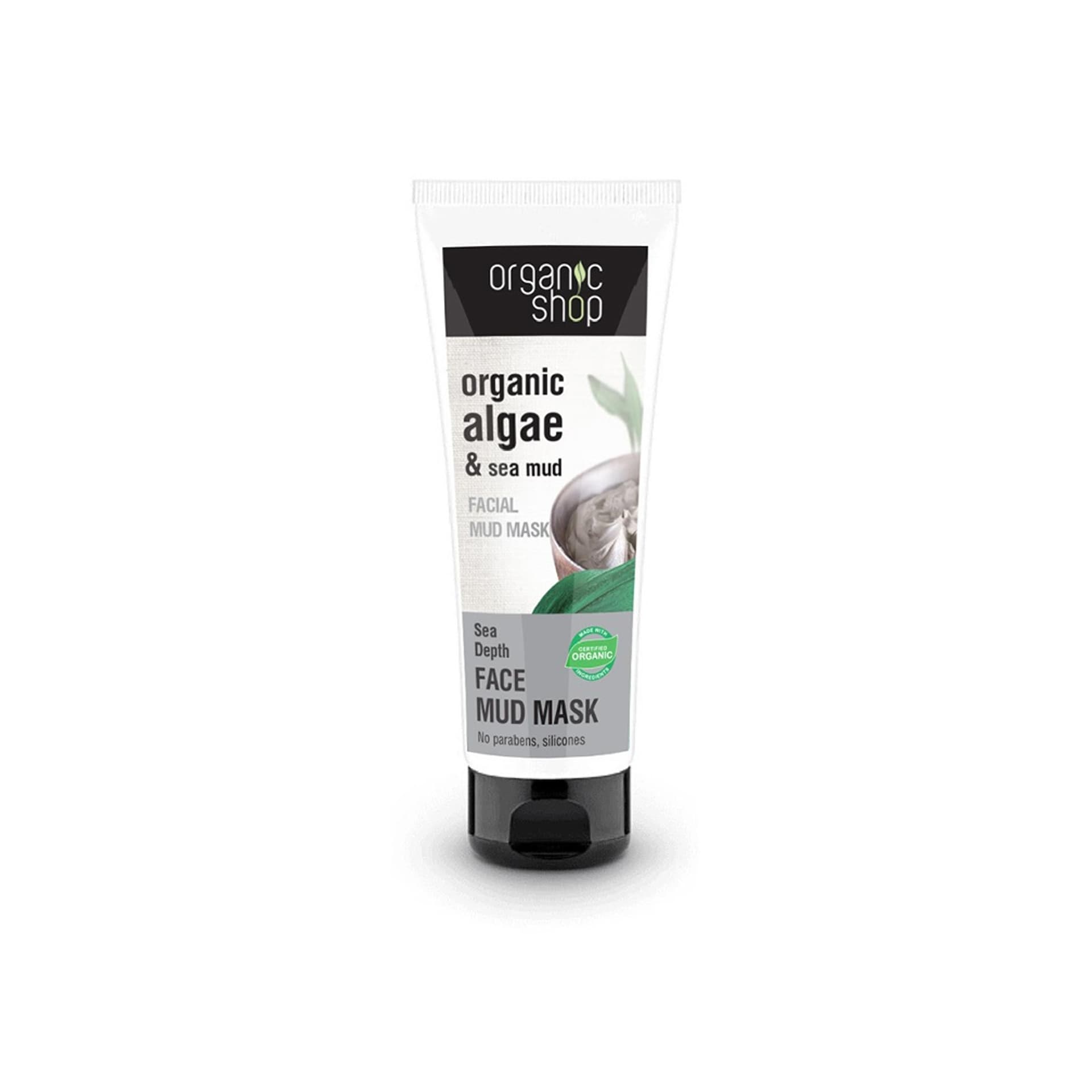 

ORGANIC SHOP Organic Algae Sea Mud Facial Mud Mask maska błotna do twarzy Organiczne Algi Błoto Morskie 75ml