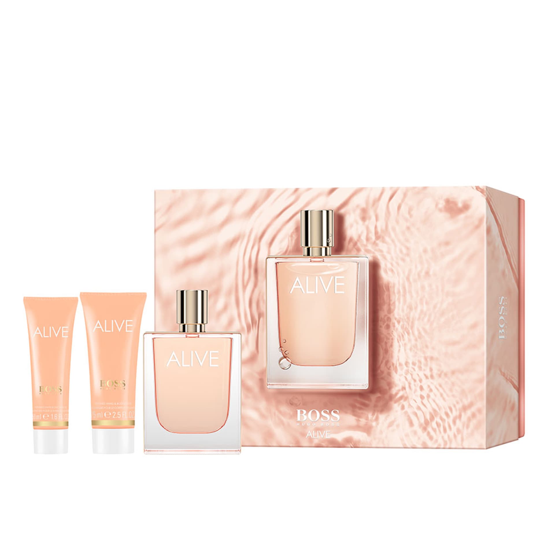 

SET HUGO BOSS Alive EDP spray 80ml + BODY LOTION 75ml+ SHOWER GEL 50 ml