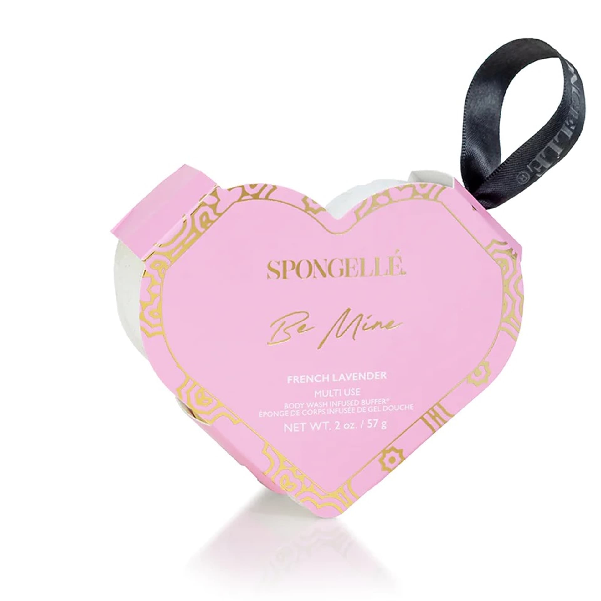 

SPONGELLE Daisy Collection Heart Shaped Body Buffer gąbka nasączona mydłem do mycia ciała French Lavender
