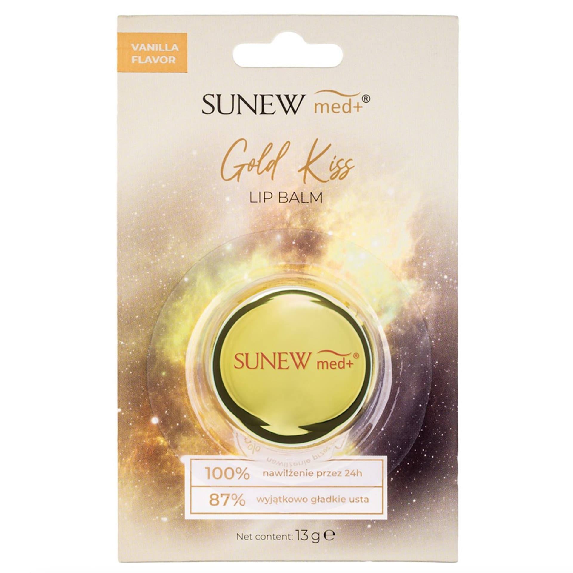 

SUNEWMED Gold Kiss Lip Balm balsam nawilżająco-wygładzający do ust Wanilia 13g