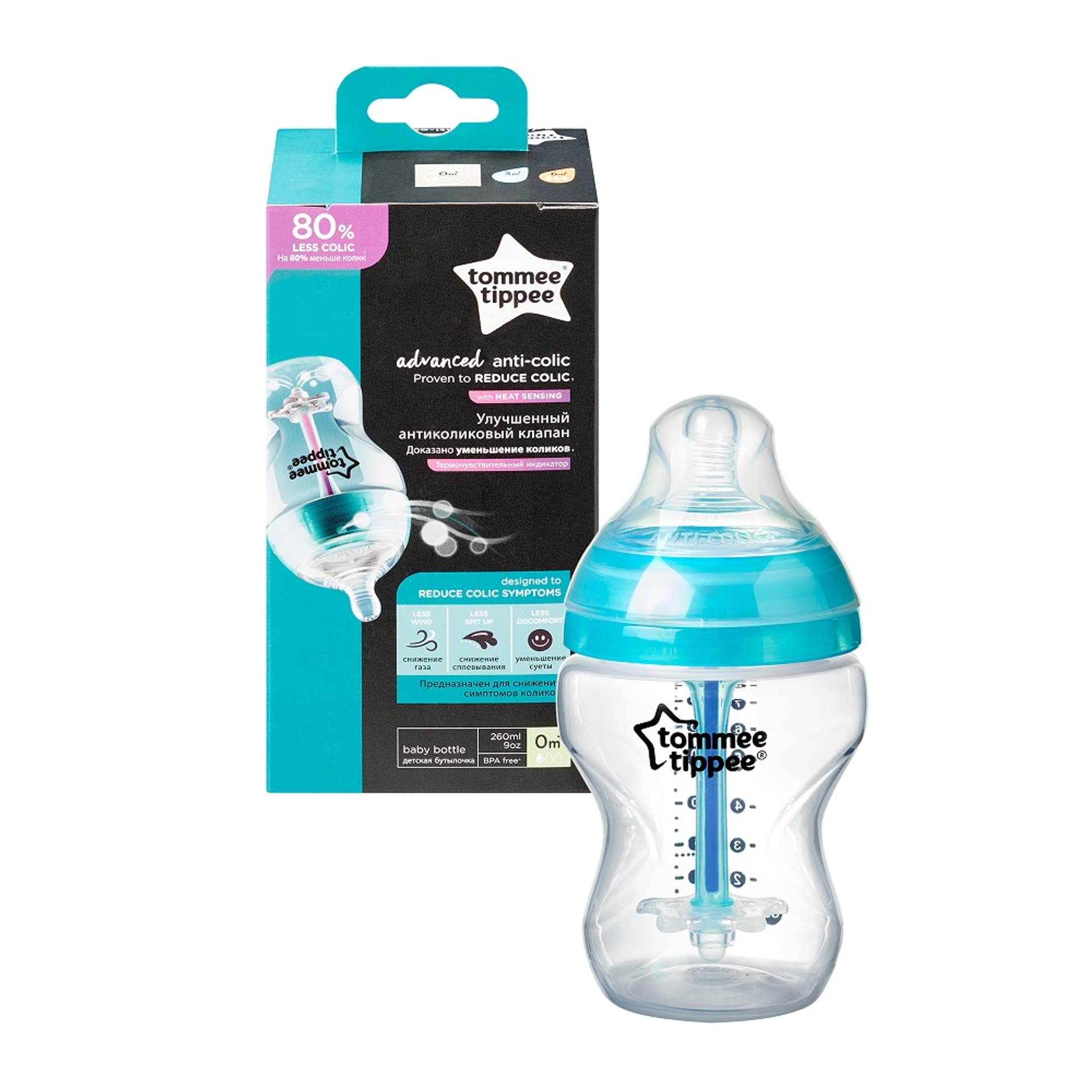 

TOMMEE TIPPEE Closer To Nature Advanced Anti-Colic Butelka antykolkowa 0m+ 260ml