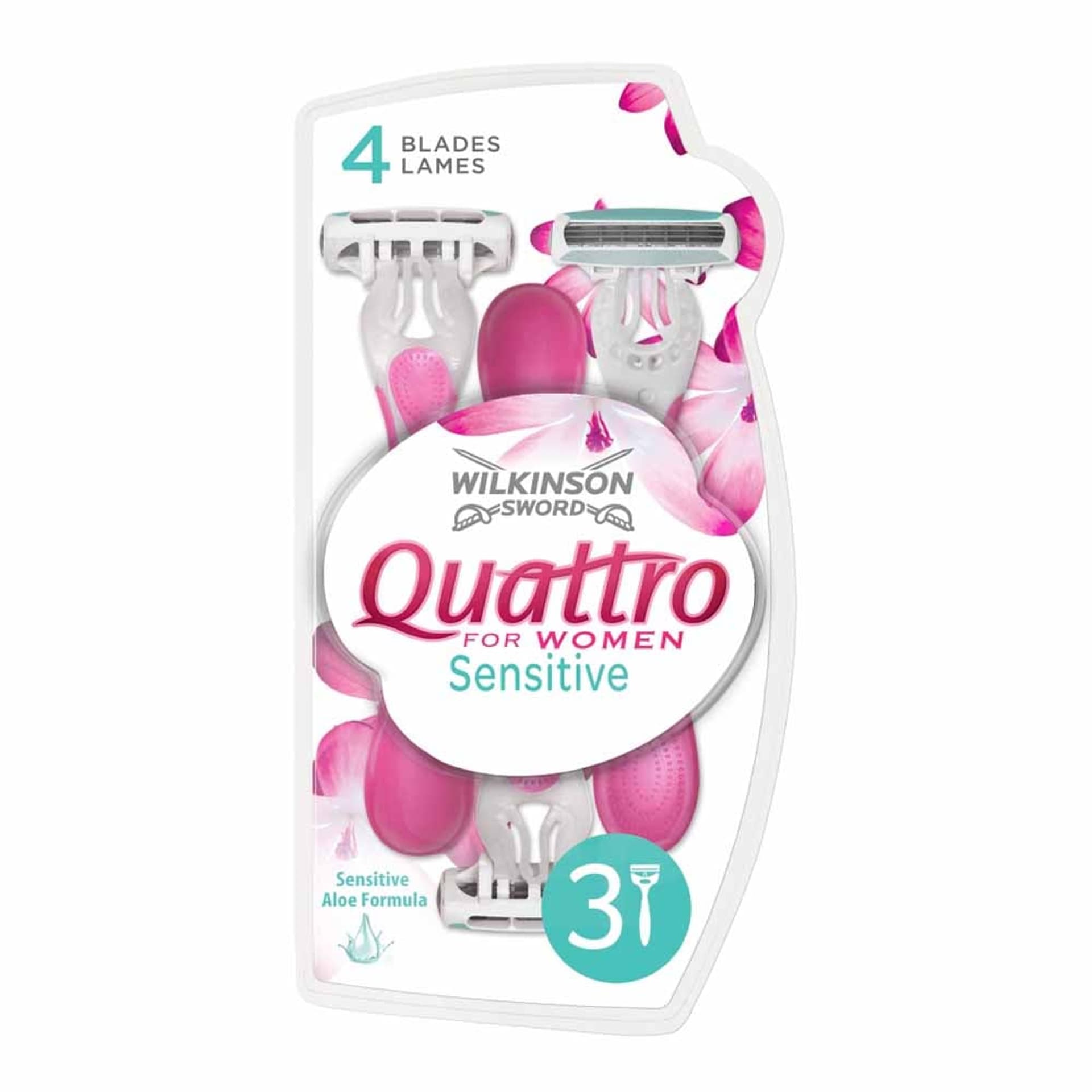 

WILKINSON Sword Quattro For Women Sensitive maszynka do golenia 3szt.