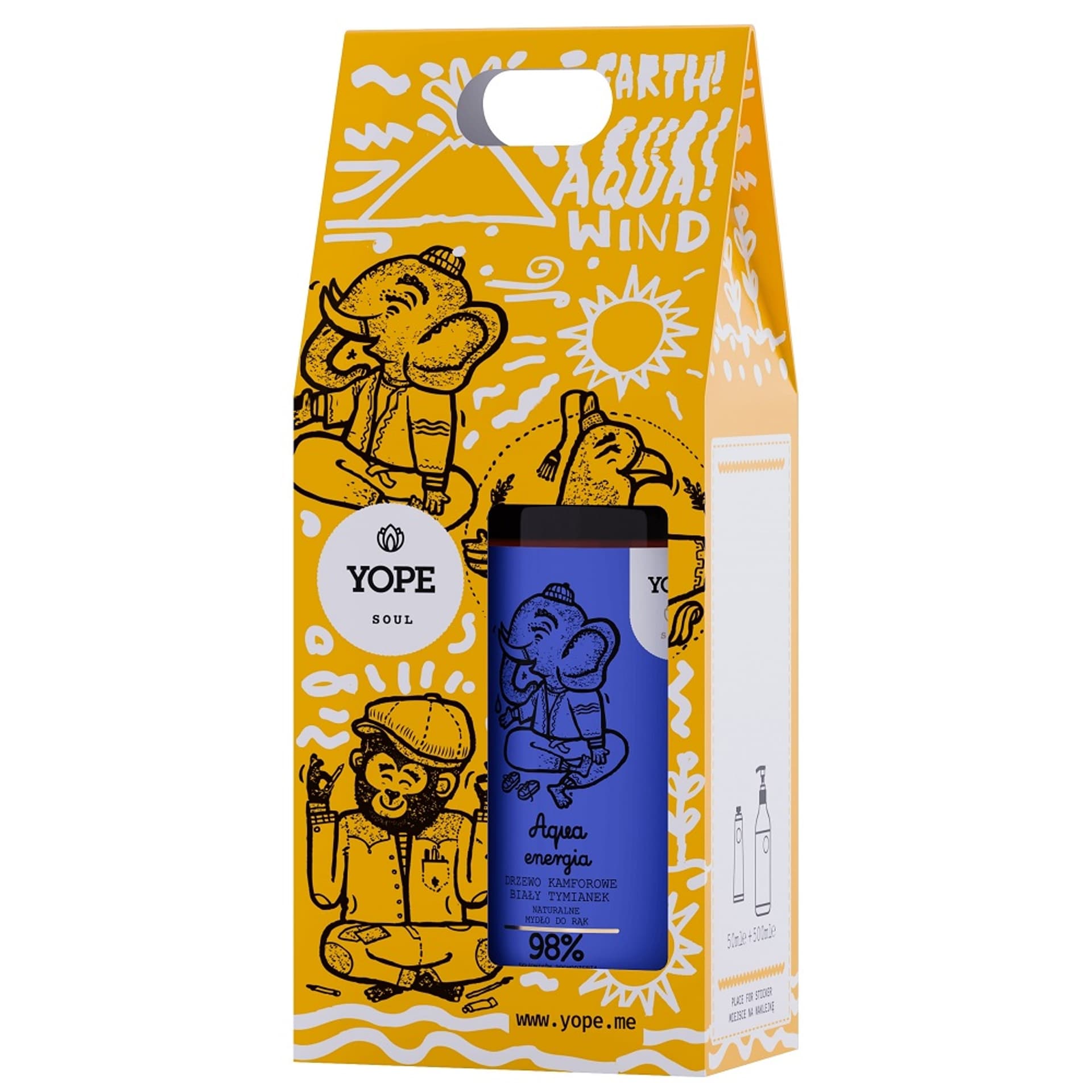 

YOPE SET Aqua Mydło + krem do rąk 500ml + 50ml