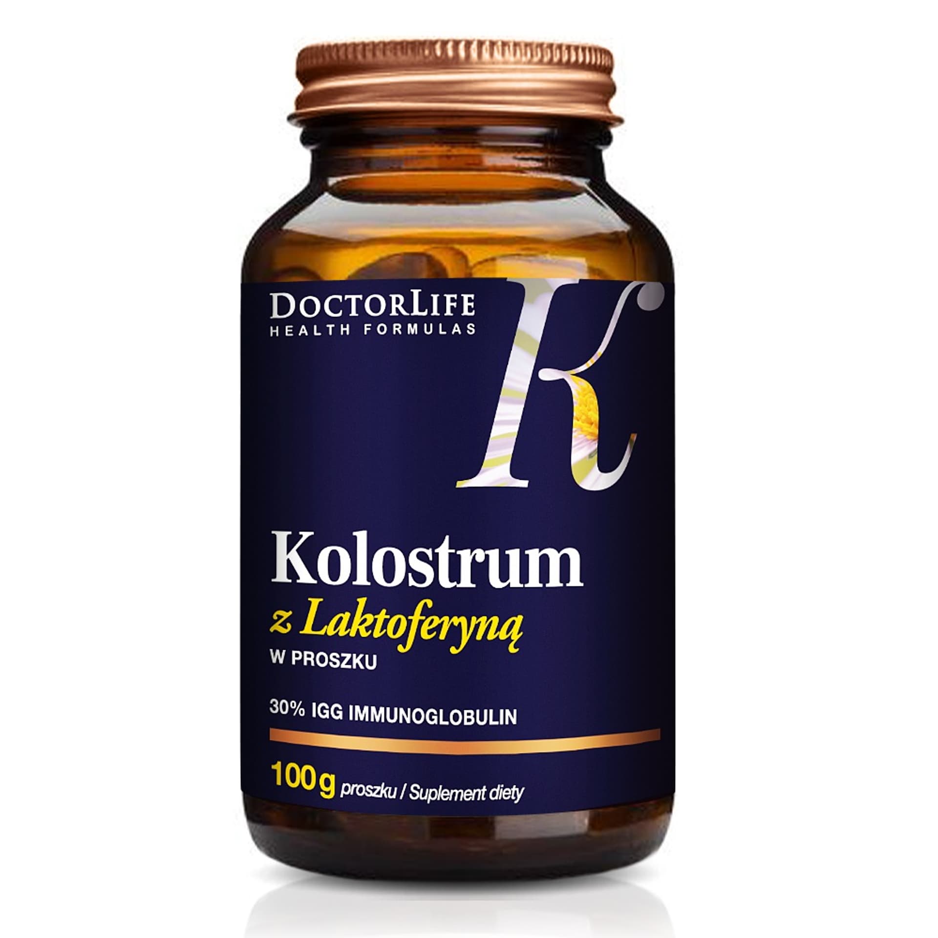 

DOCTOR LIFE Kolostrum z Laktoferyną suplement diety 100g