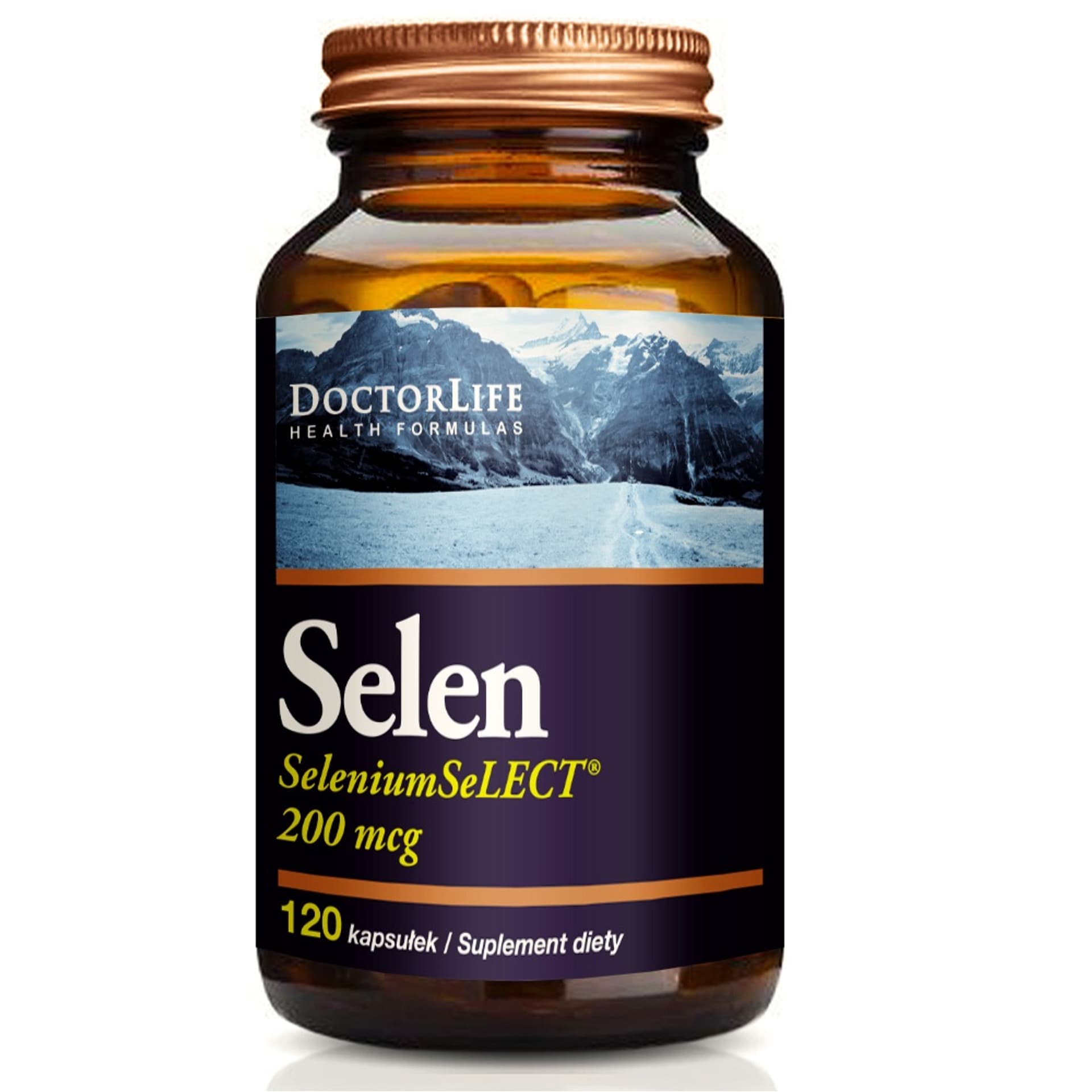 

DOCTOR LIFE Selen 200mcg suplement diety 120 kapsułek