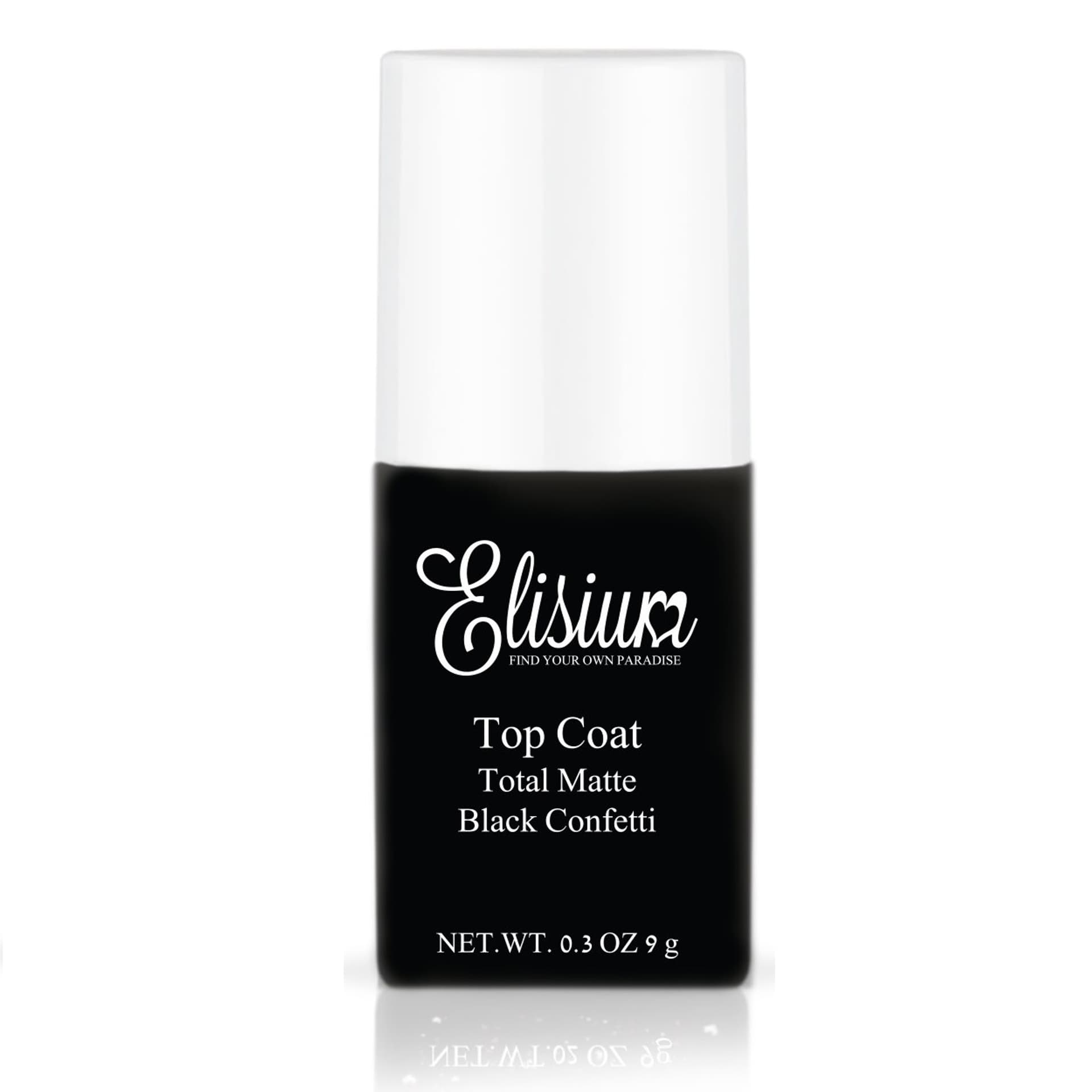 

ELISIUM Top Coat Total Matte matowy top do lakierów hybrydowych Black Confetti 9g