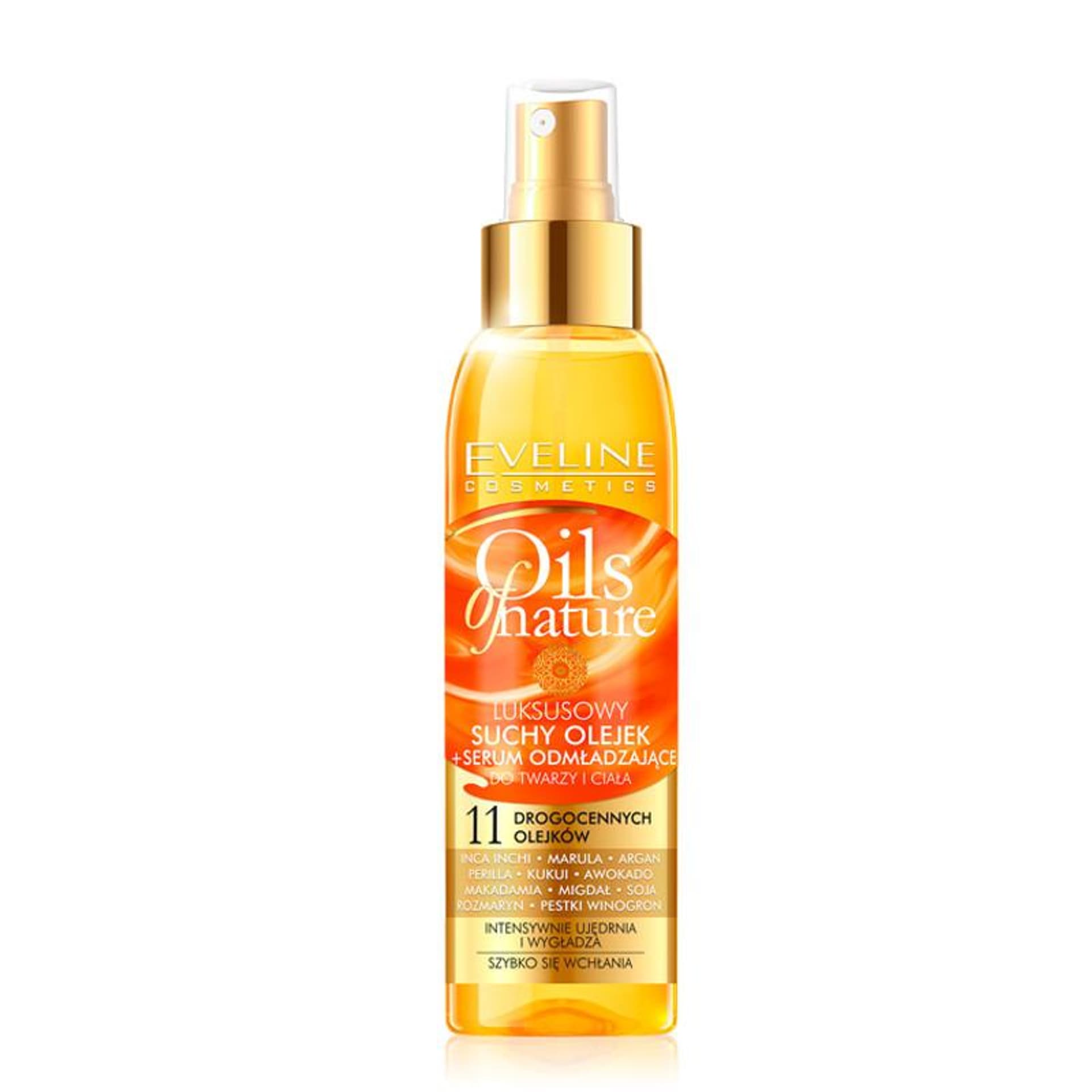 

EVELINE Oils Of Nature luksusowy suchy olejek z serum odmładzającym do twarzy i ciała 125ml